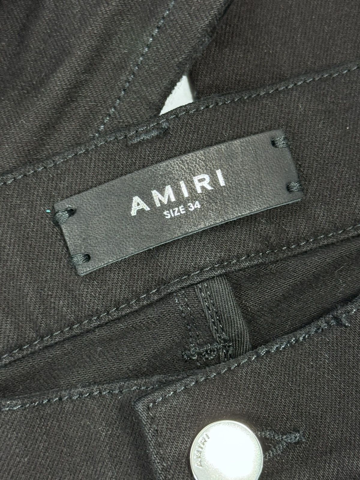 Amiri BLACK DENIM JEANS Size US 34 / EU 50 - 7 Thumbnail
