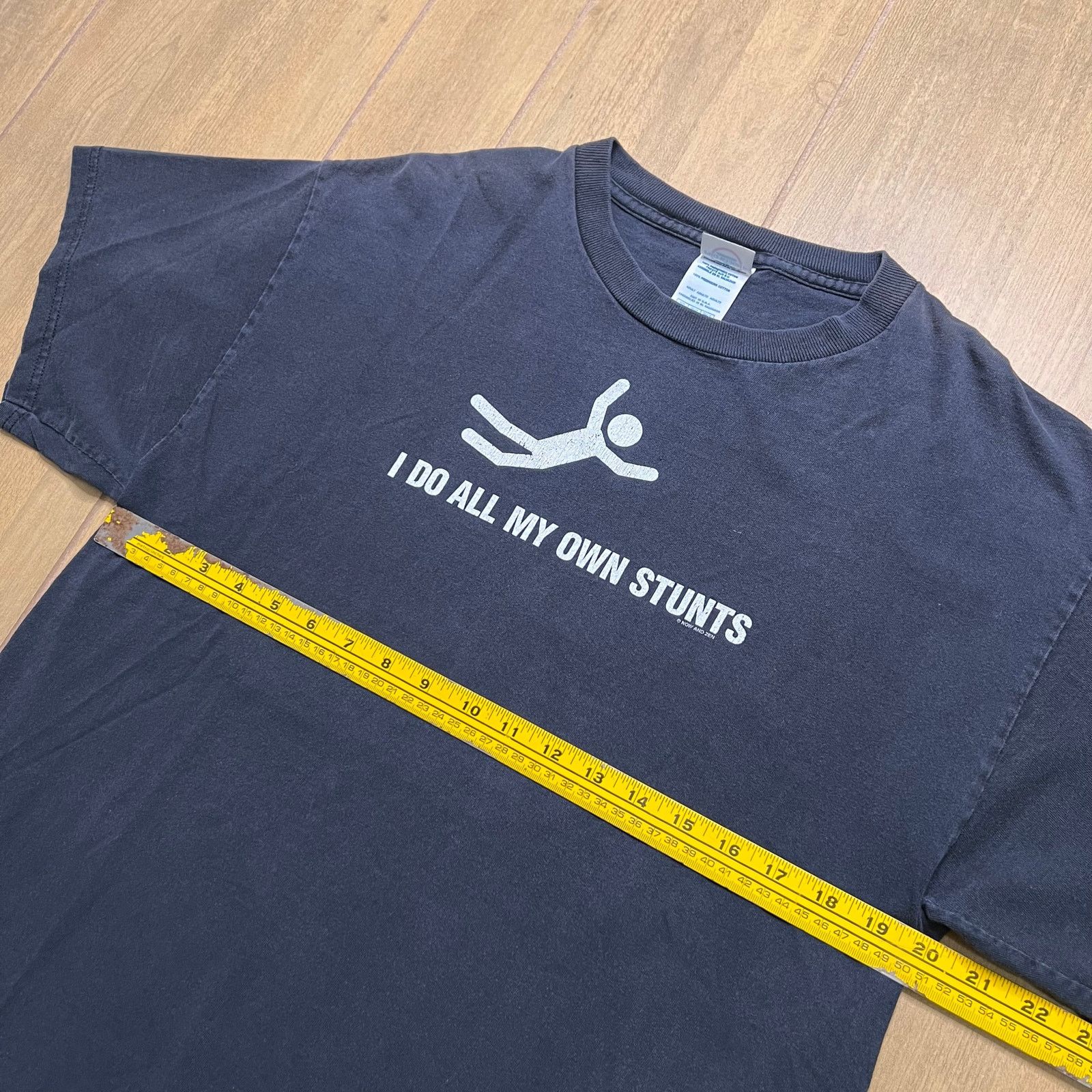 Delta Vintage 90s I Do All My Own Stunts Graphic Quote Men Sz L Size US L / EU 52-54 / 3 - 6 Thumbnail