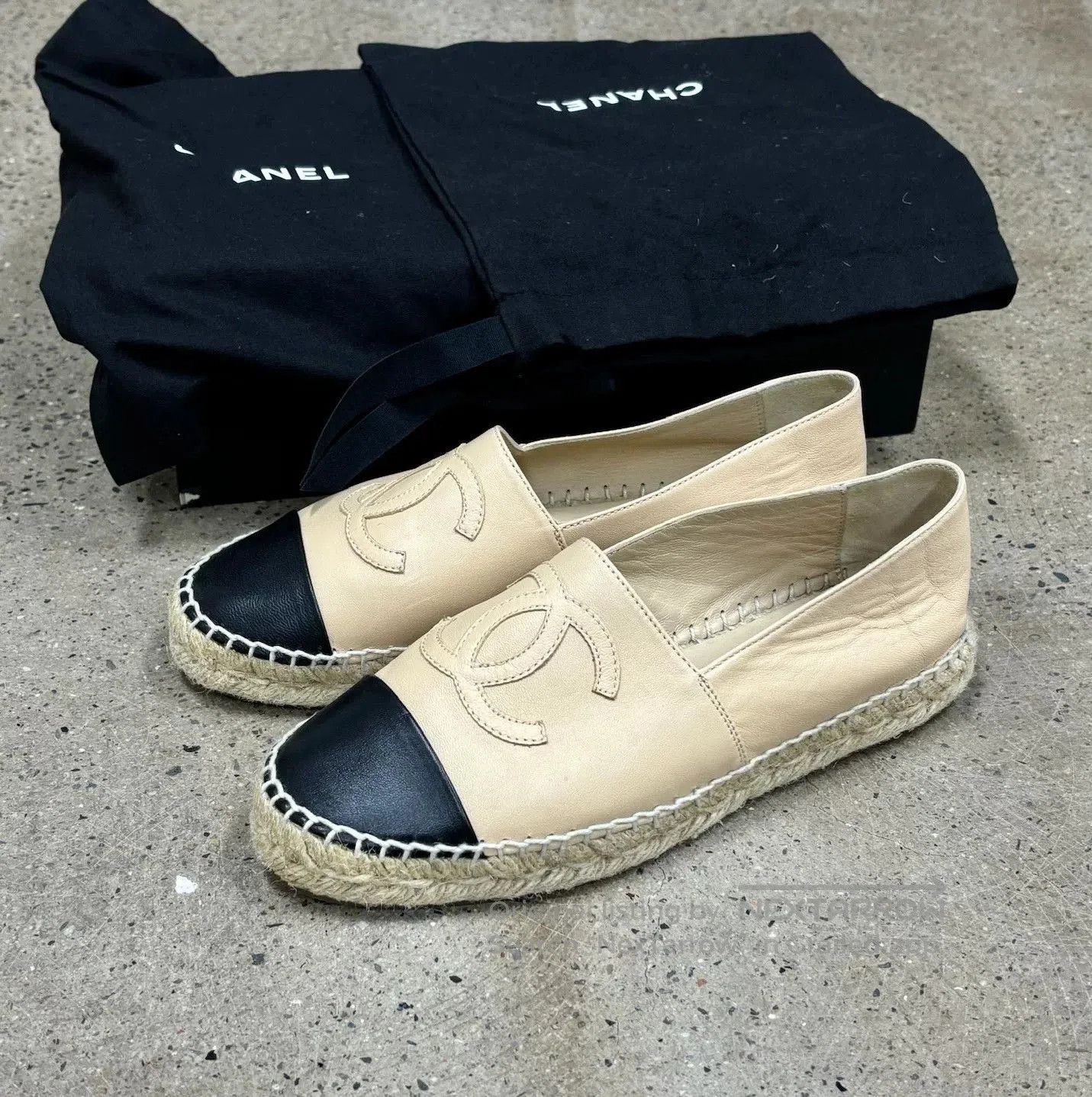 Chanel Fisherman Slip-On Shoes Size 36.