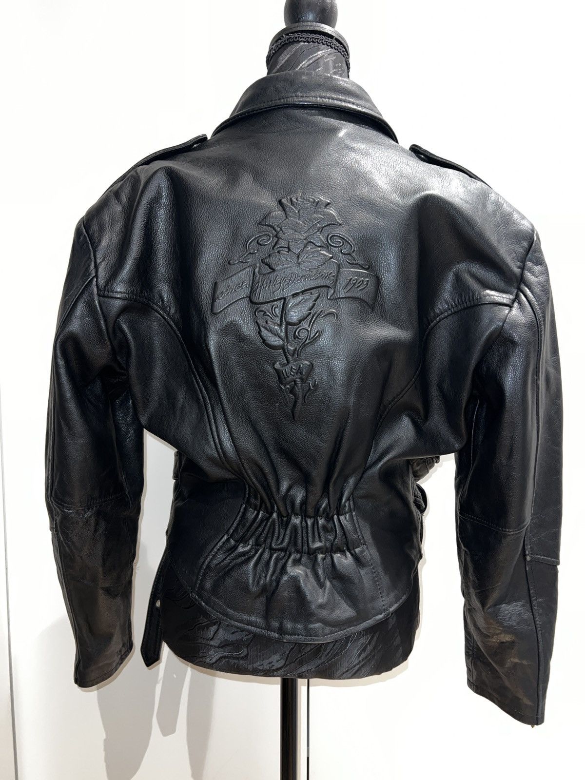 Harley Davidson Harley-Davidson Women’s Leather Jacket Made in Korea Rare! Size M / US 6-8 / IT 42-44 - 1 Thumbnail