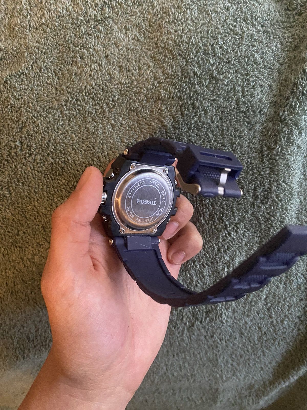 Fossil NAVY BLUE Military Fossil Watch Size ONE SIZE - 2 Thumbnail