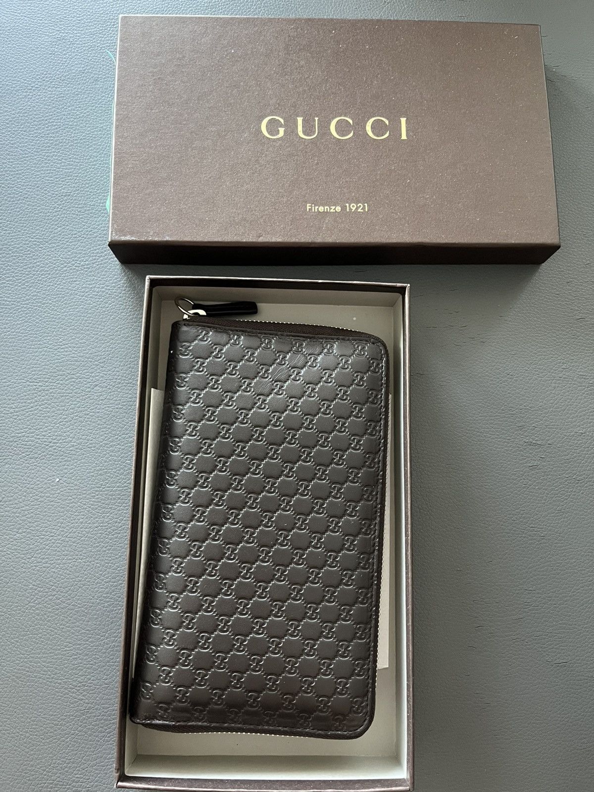 Gucci $2k Gucci GG Monogram Wallet Long Zip Brand New Size ONE SIZE - 2 Thumbnail