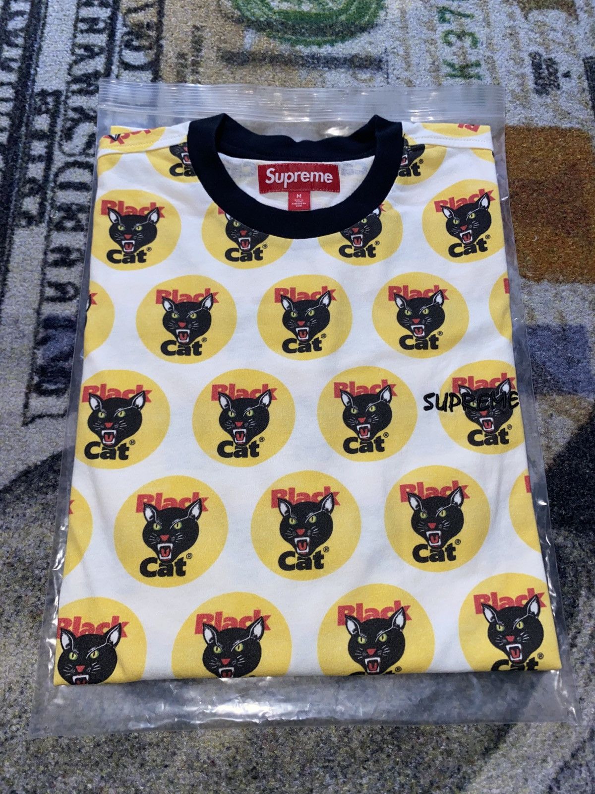 Supreme Black Cat Tee | Grailed