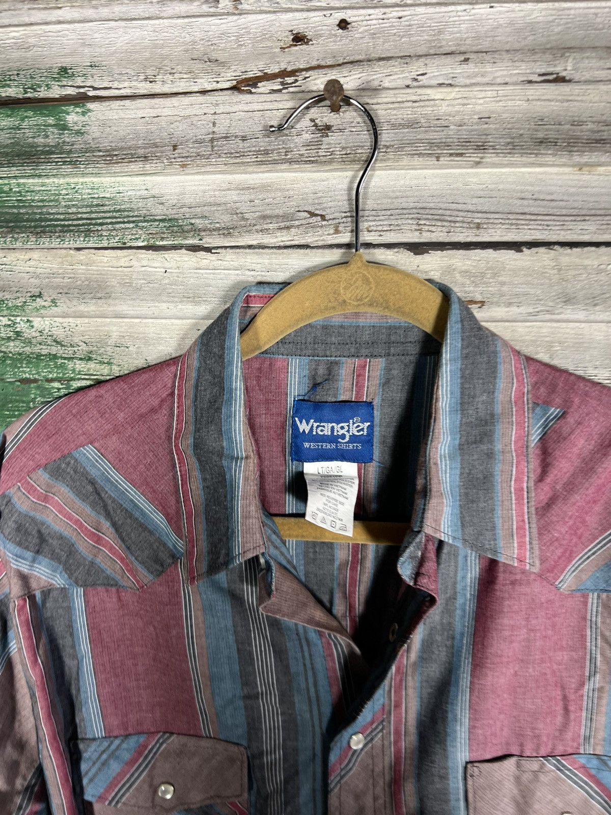 Vintage × Wrangler Vintage Wrangler Western Wear Shirt Size US L / EU 52-54 / 3 - 4 Thumbnail