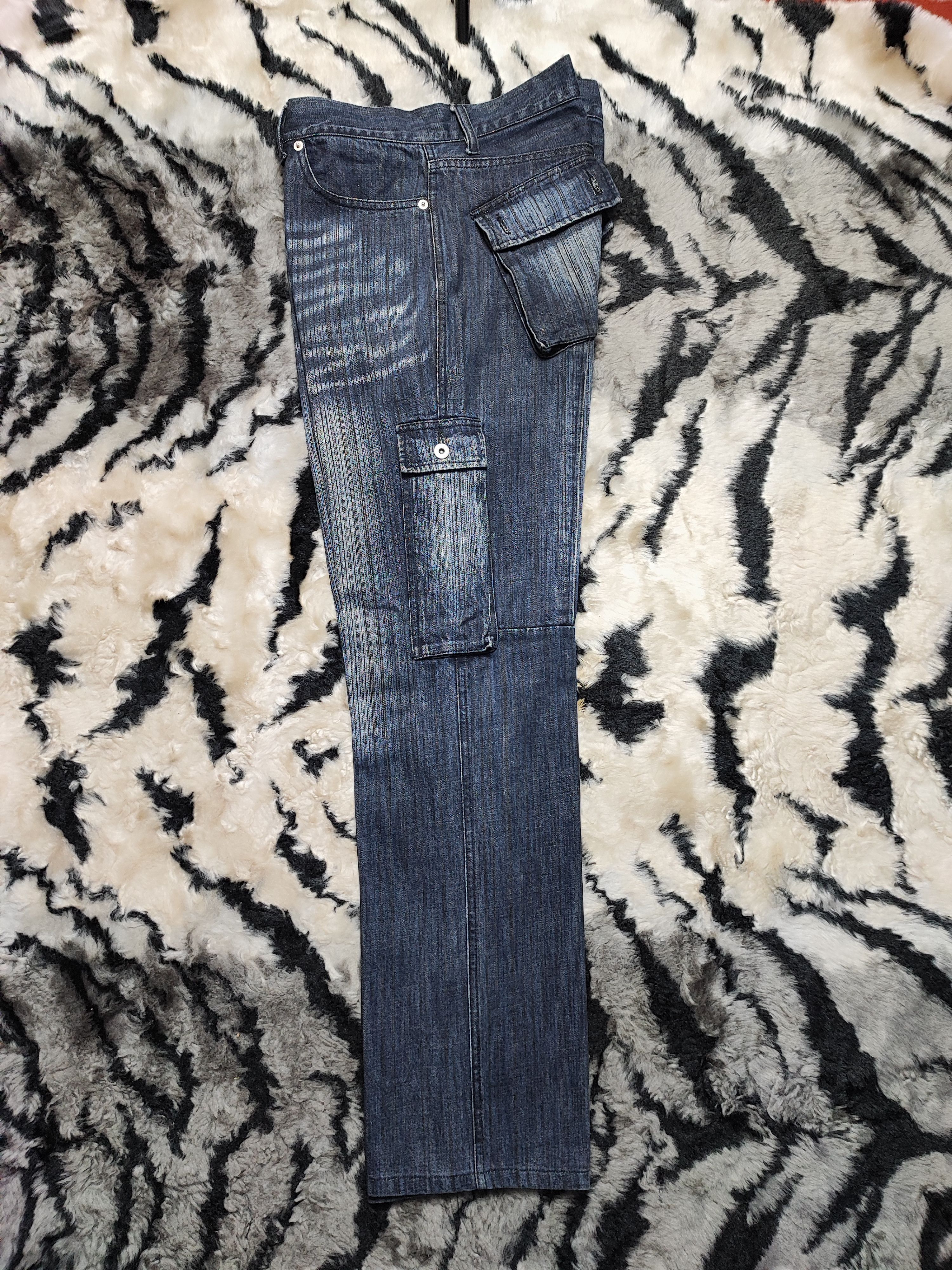 Number (N)ine Distress Baggy Denim Cargo Jeans Pant Japan Size US 32 / EU 48 - 19 Thumbnail