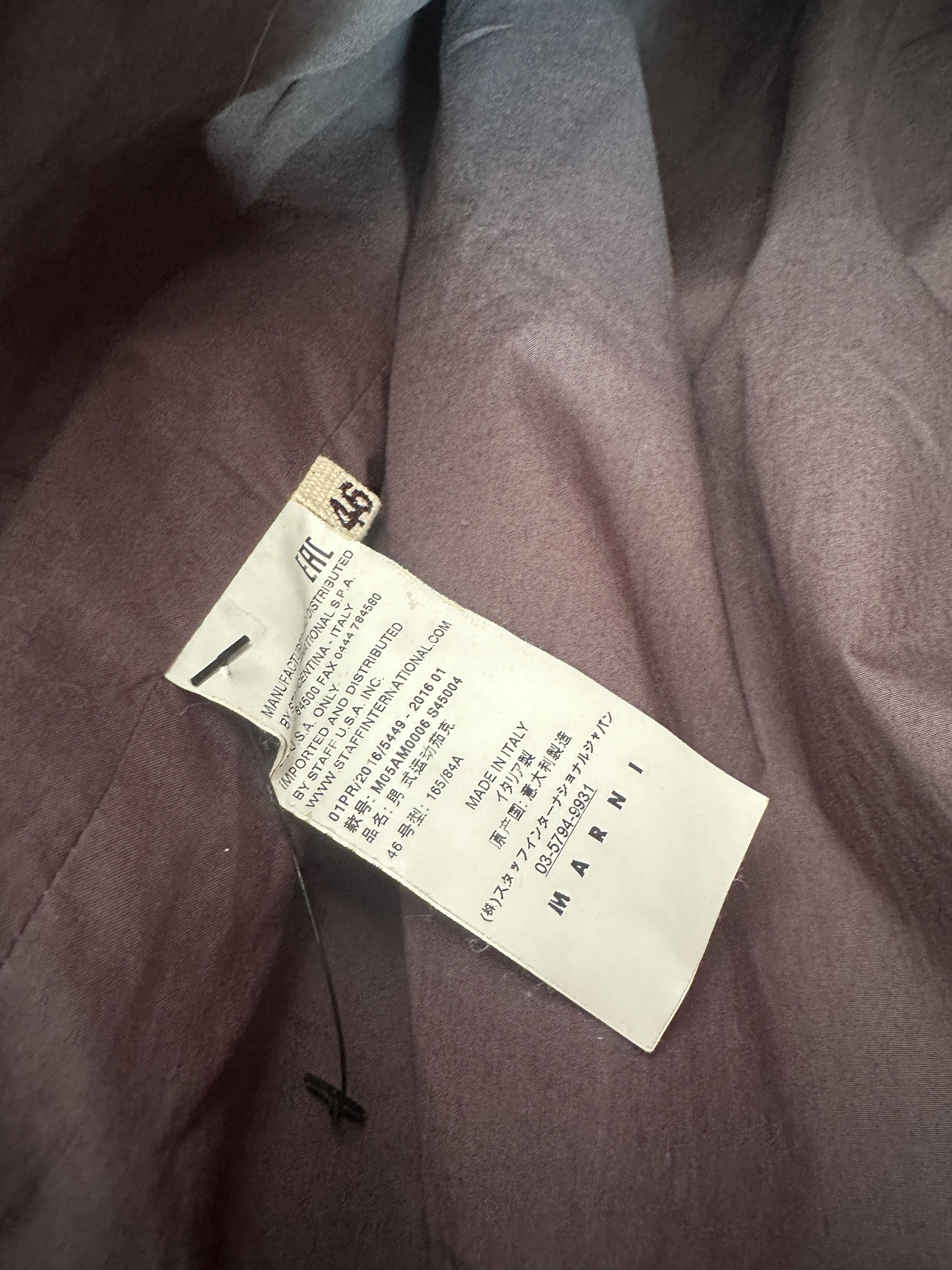 Marni Marni Bomber Size US S / EU 44-46 / 1 - 5 Thumbnail