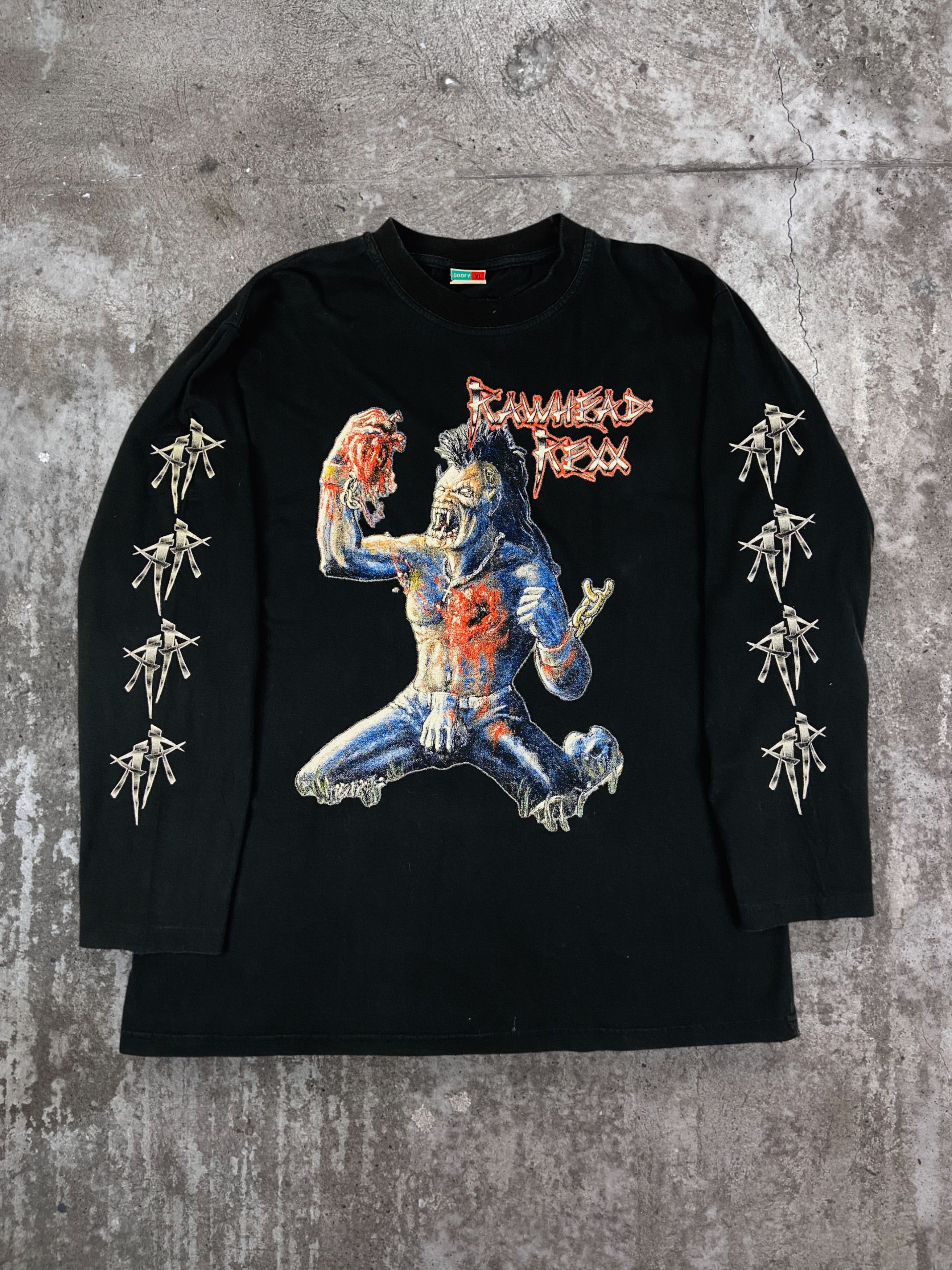 Band Tees 2001 RAWHEAD REXX TOUR SPREADING THE CURSE LONGSLEEVE - 1188 Size US XL / EU 56 / 4 - 1 Thumbnail