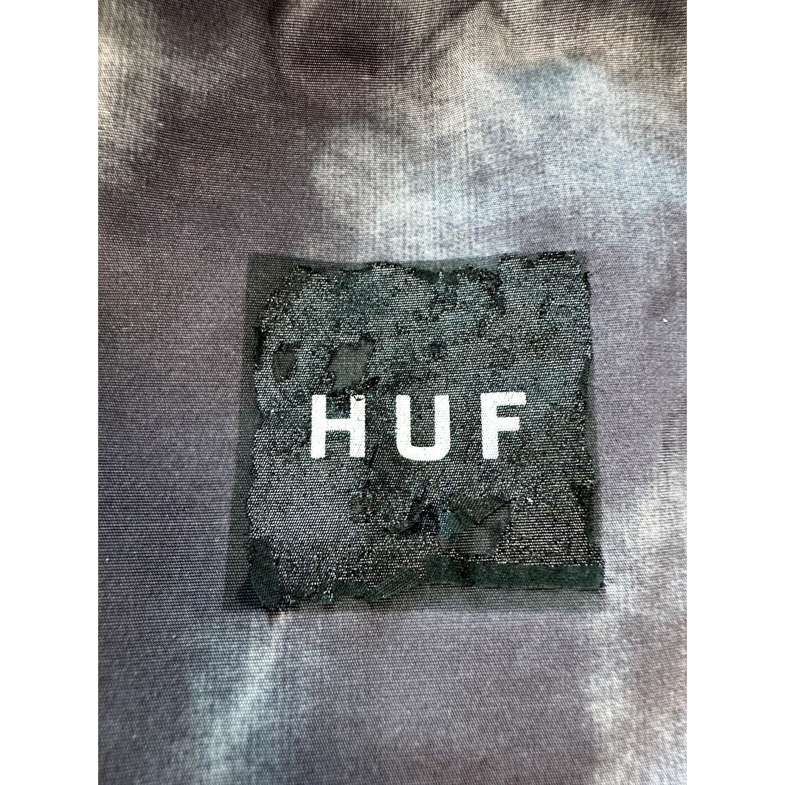 Huf HUF Mens Purple Tie Dye Jacket Lined Windbreaker Pockets XL Size US XL / EU 56 / 4 - 9 Thumbnail