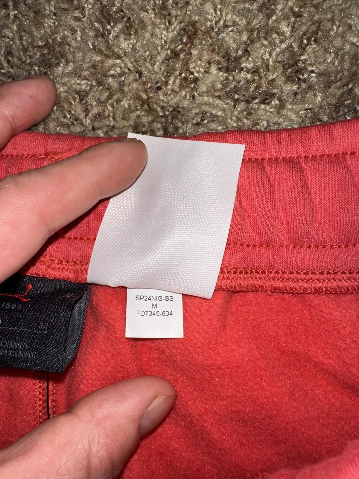Nike Jordan Essential Fleece Baseline Red Pants Samples Size US 32 / EU 48 - 3 Thumbnail