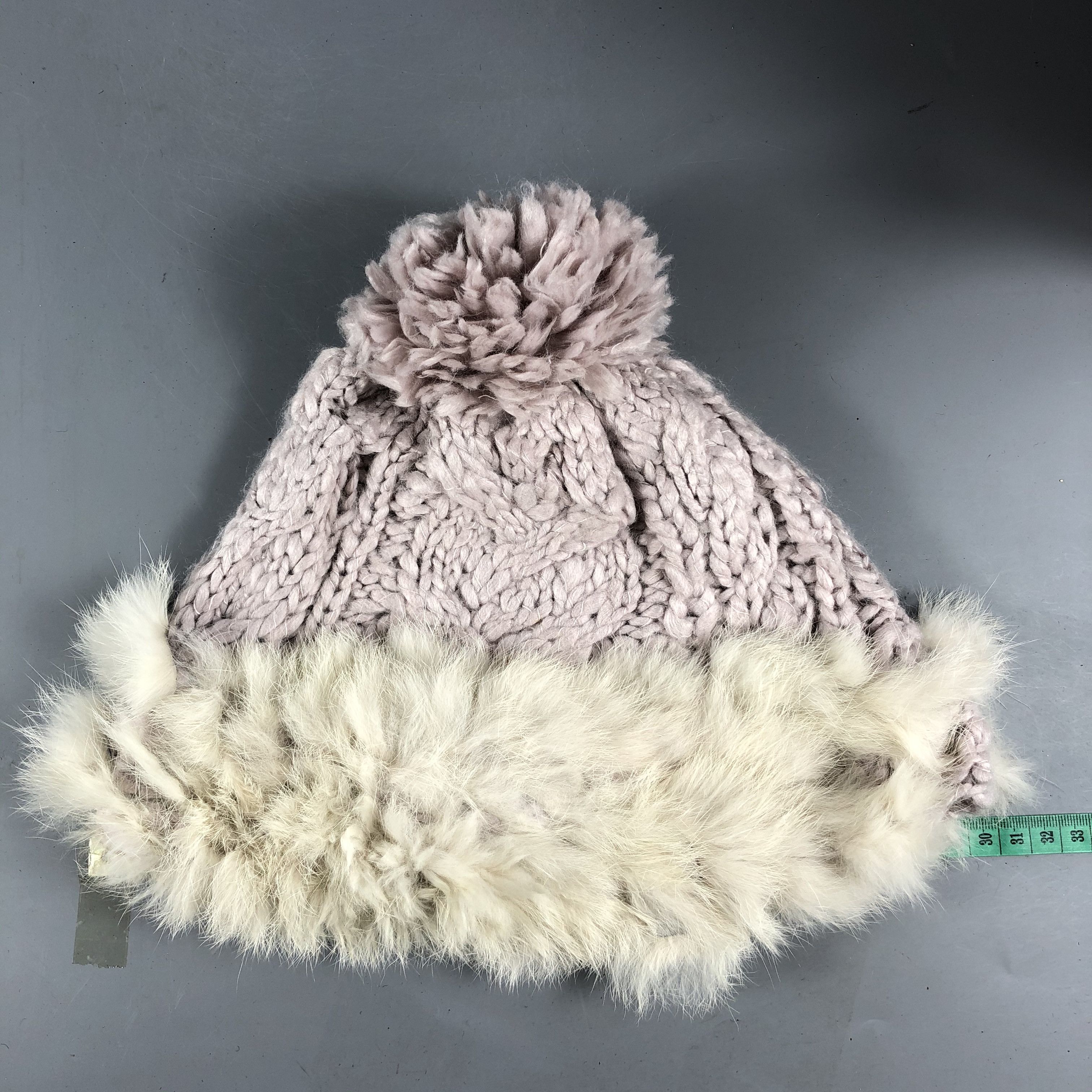 Japanese Brand Japanese Faux Fur Knit Beanie Size ONE SIZE - 3 Thumbnail
