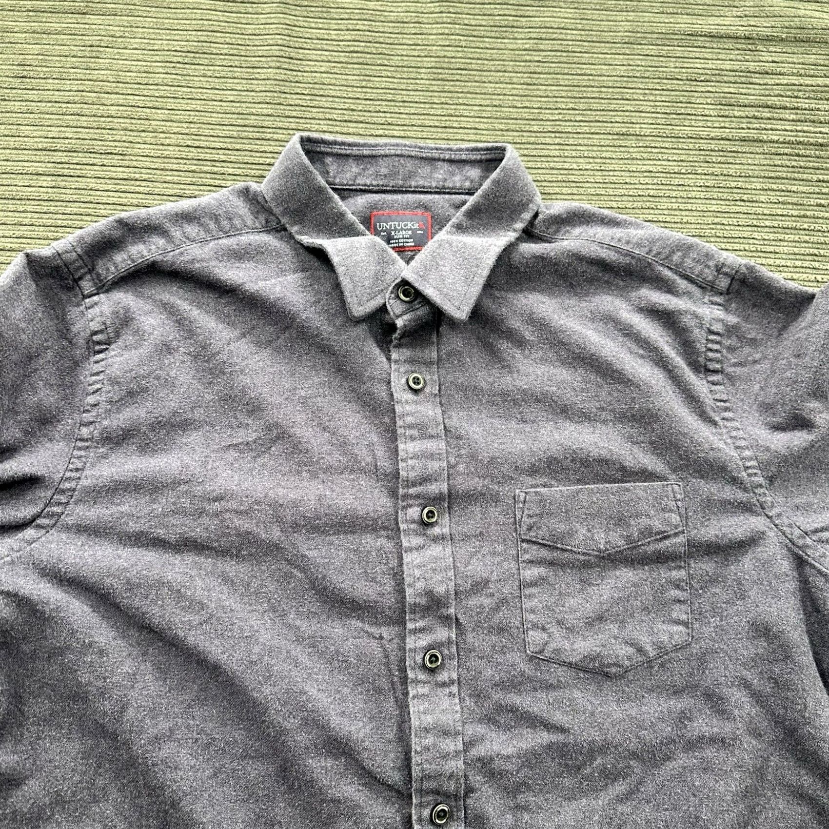 UNTUCKit UNTUCKit Slim Fit Shirt Men XL Purple Cotton Long Sleeve Button Up Designer Size US XL / EU 56 / 4 - 8 Thumbnail