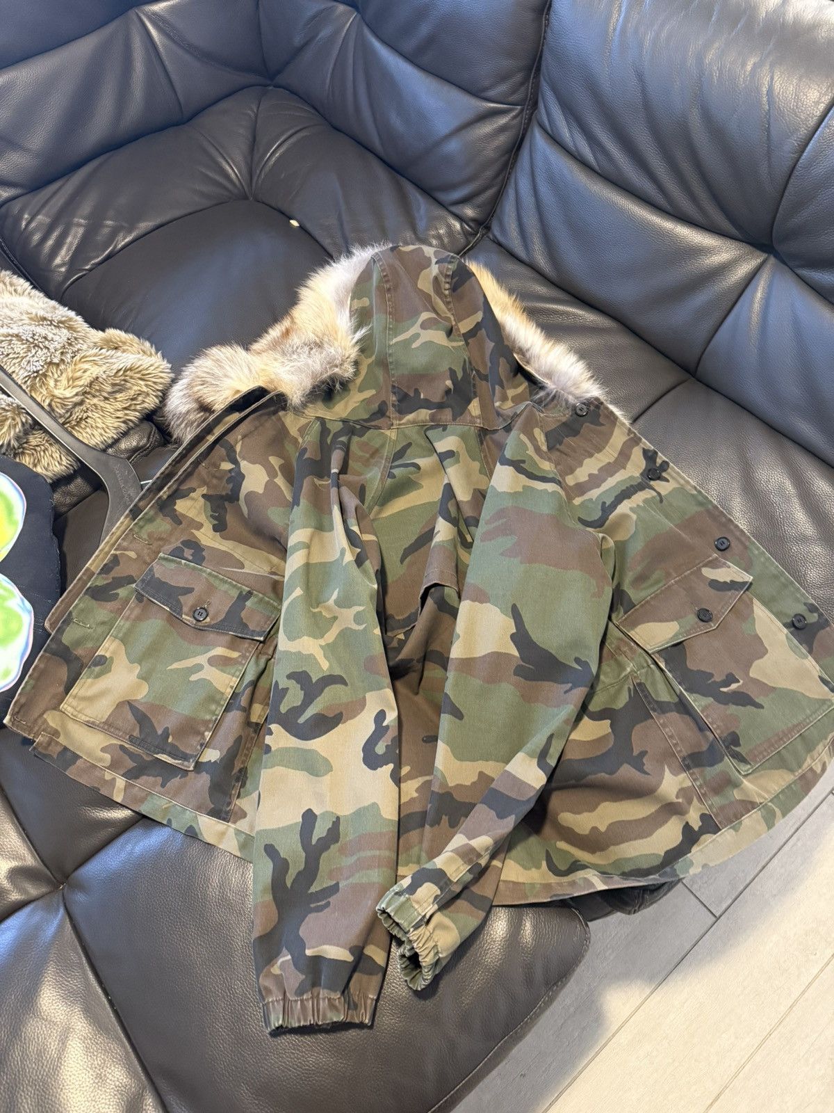 Enfants Riches Deprimes FOX TAIL CAMO PARKA (SUPER RARE) Size US S / EU 44-46 / 1 - 7 Thumbnail