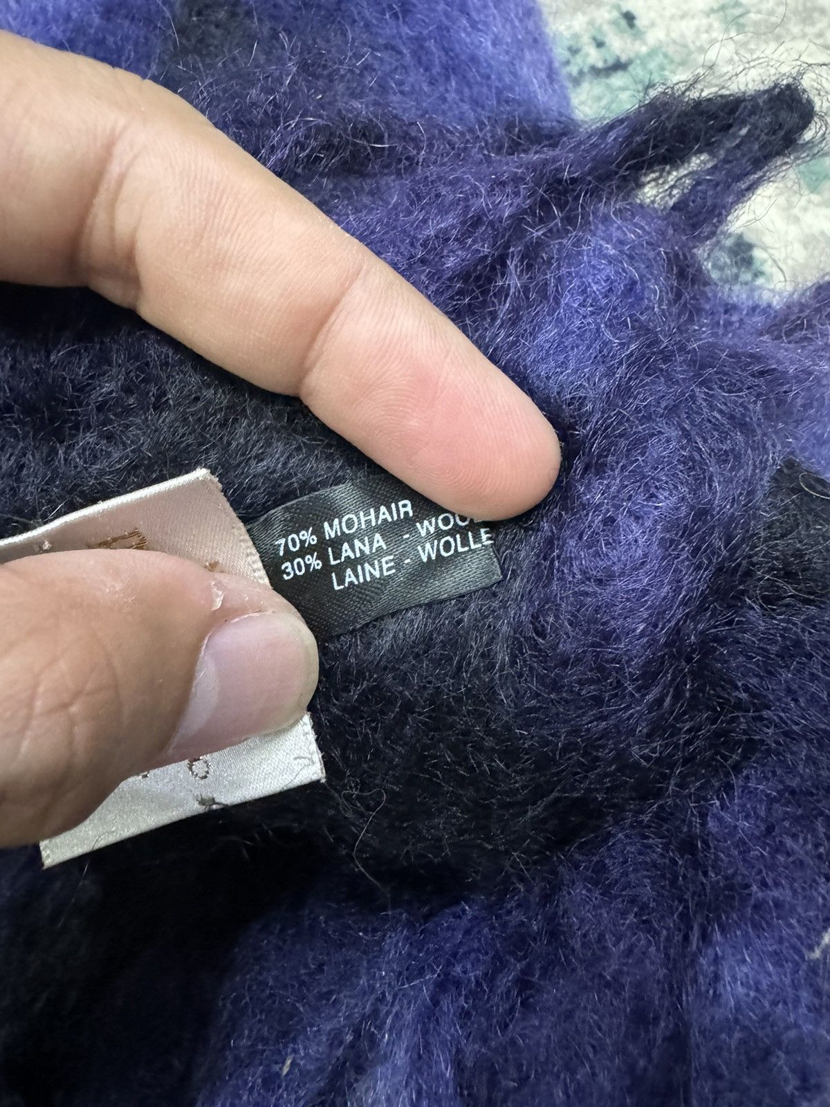 Vivienne Westwood VIVIENNE WESTWOOD MOHAIR LANA WOOL ABSTRACT LONG SCARF Size ONE SIZE - 7 Thumbnail