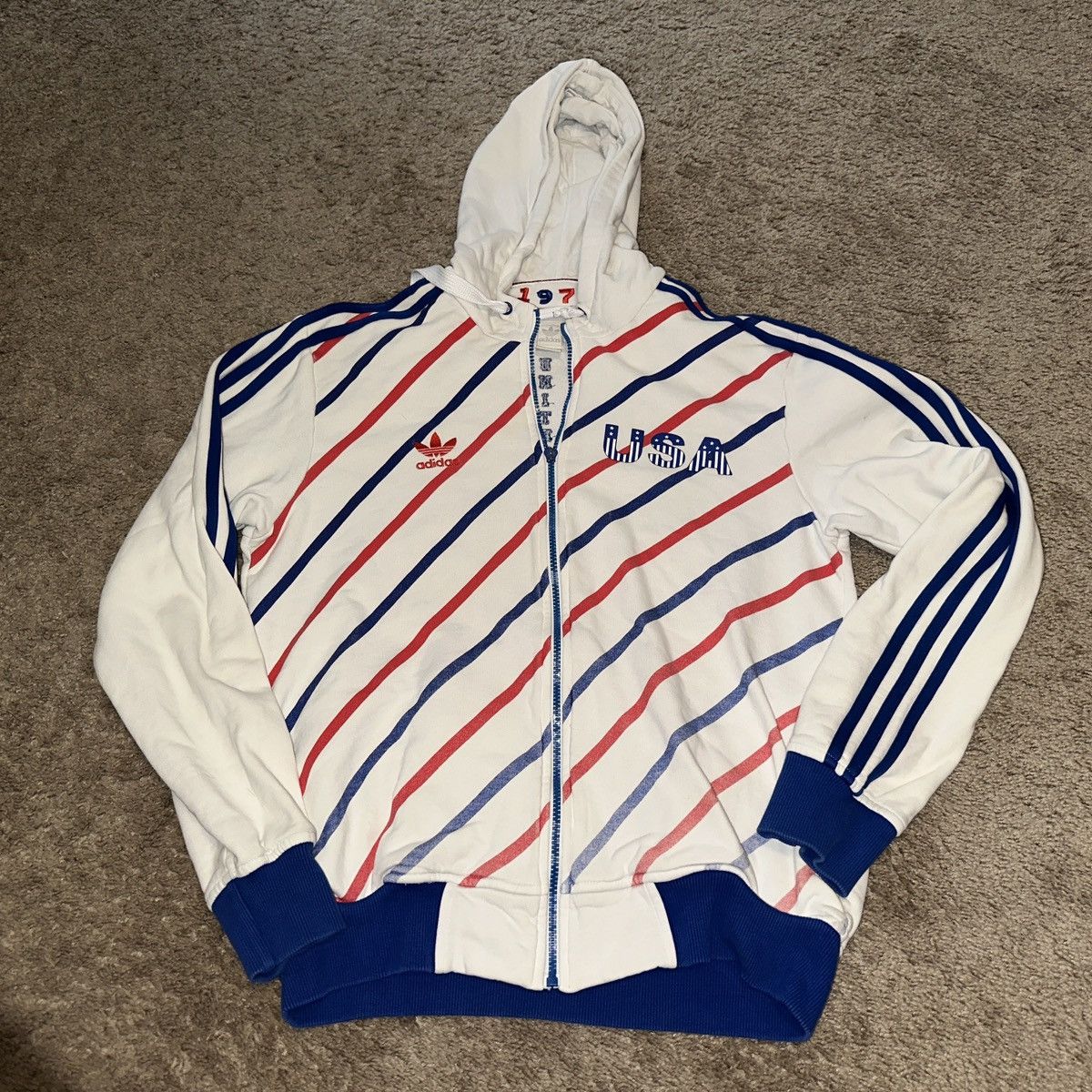 Adidas Adidas USA Soccer Jacket 1978 Warm Up Size US M / EU 48-50 / 2 - 1 Thumbnail