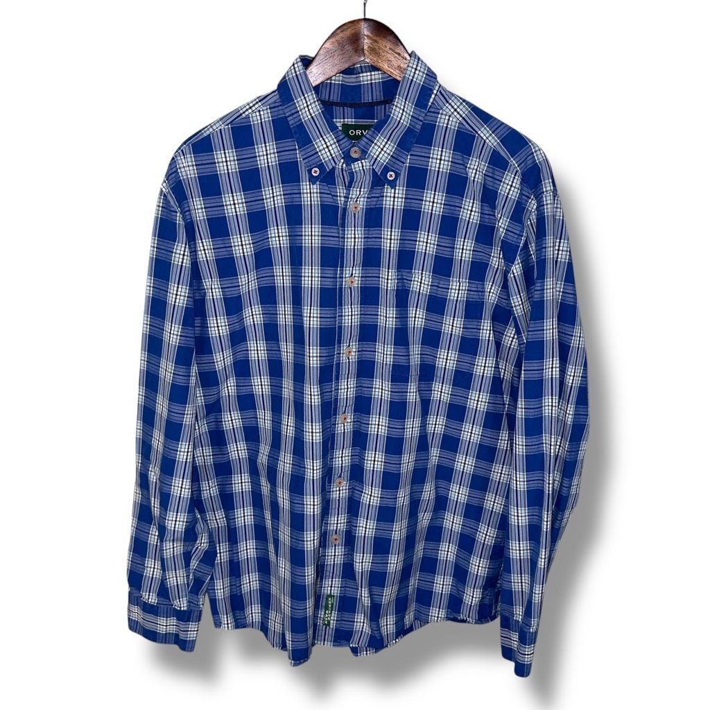 Orvis Orvis Heritage Wash Blue & White Active Fit Button Down Shir Size US L / EU 52-54 / 3 - 1 Thumbnail