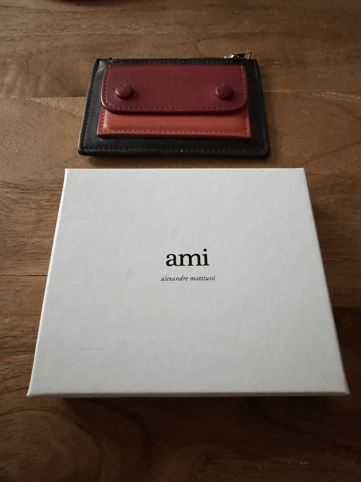 Pre-owned Ami Alexandre Mattiussi Alexandre Mattiussi Zipped Cardholder