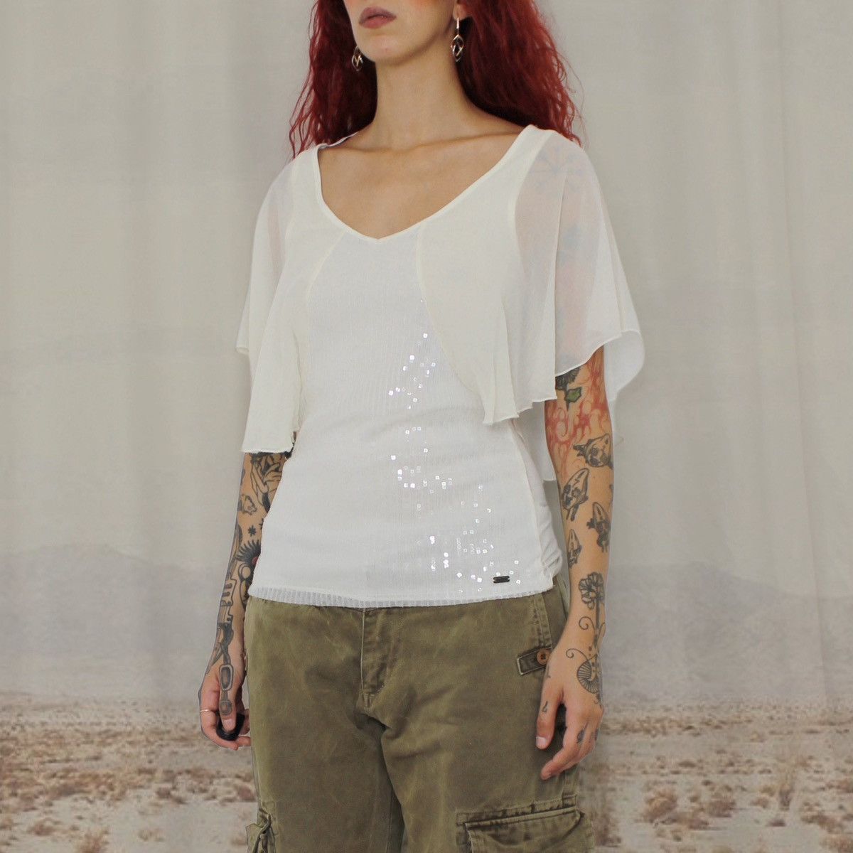 Guess 🤍GUESS SEQUIN TOP🤍 Size M / US 6-8 / IT 42-44 - 2 Thumbnail
