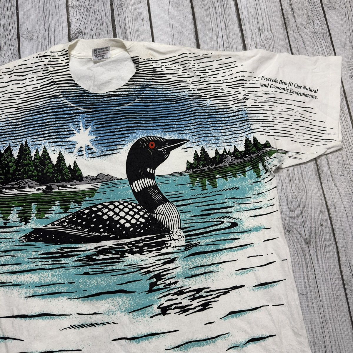 Anvil × Vintage Vintage duck tee Size US L / EU 52-54 / 3 - 3 Thumbnail