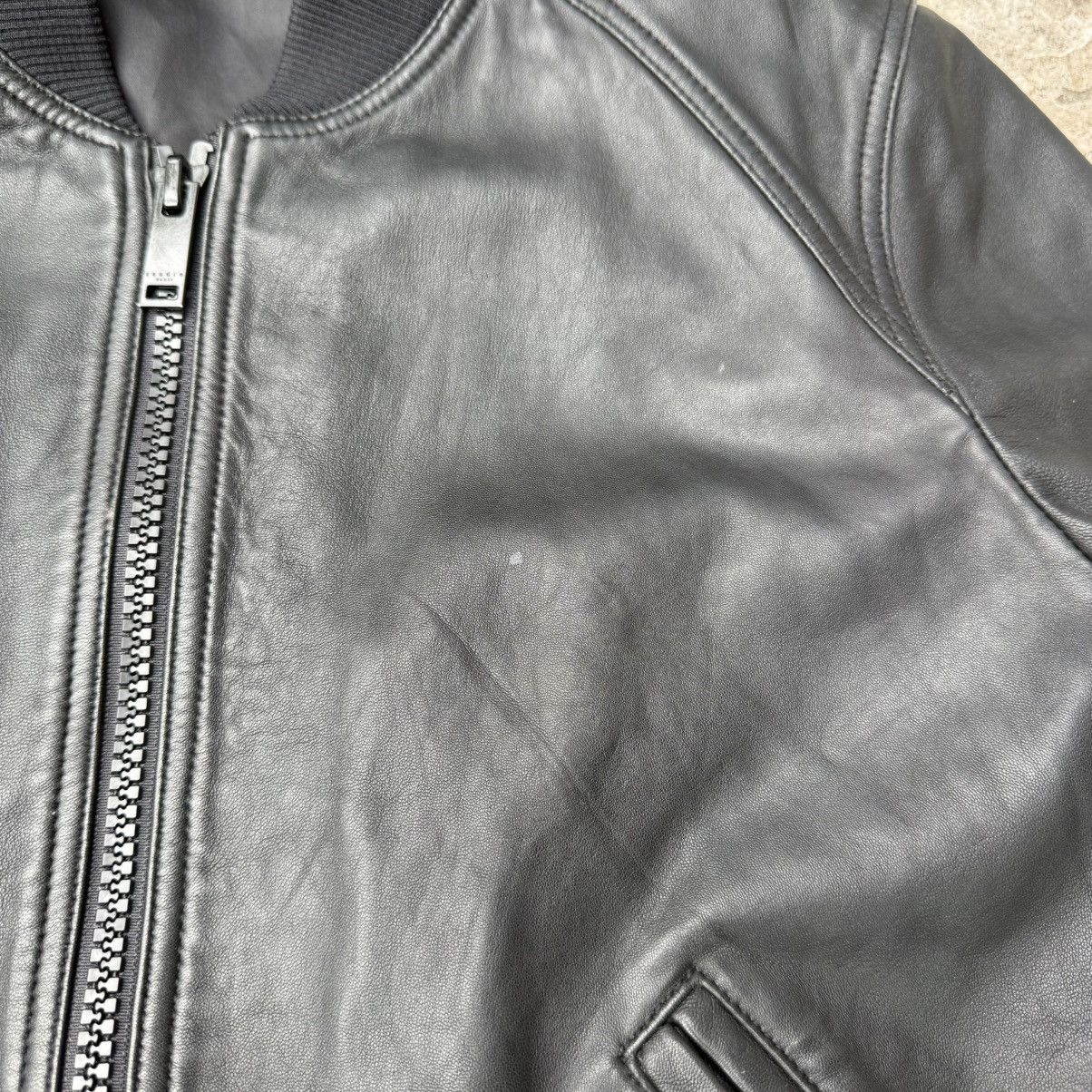 Sandro Sandro faux leather bomber jacket zip up Size L / US 10 / IT 46 - 4 Thumbnail