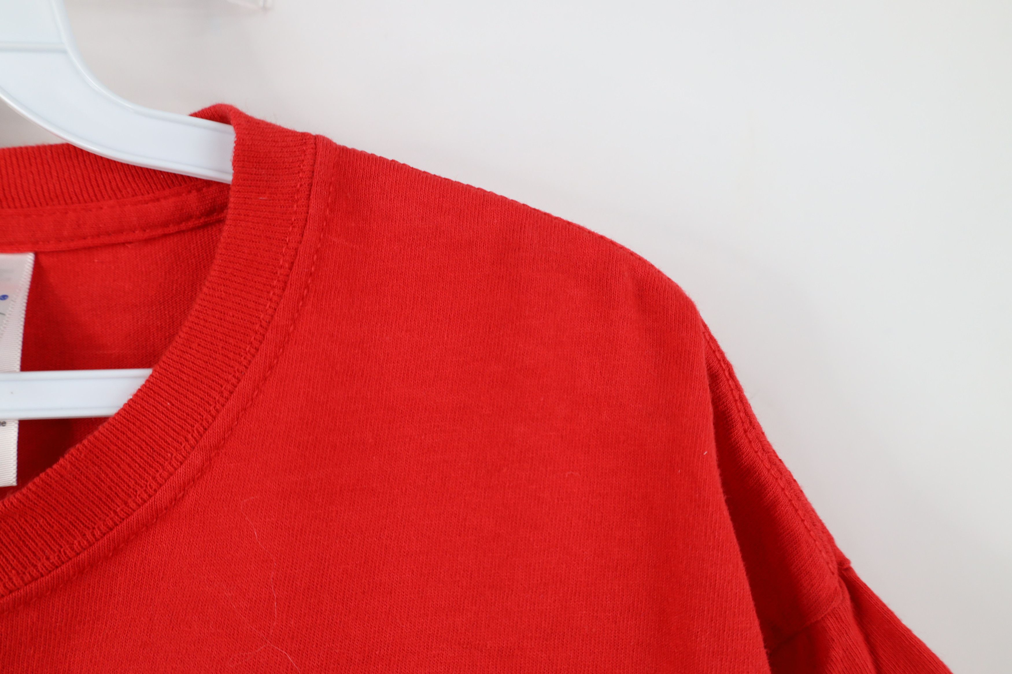 Gildan Vintage Y2K Spell Out NASA Space Short Sleeve T-Shirt Red Size US L / EU 52-54 / 3 - 5 Thumbnail
