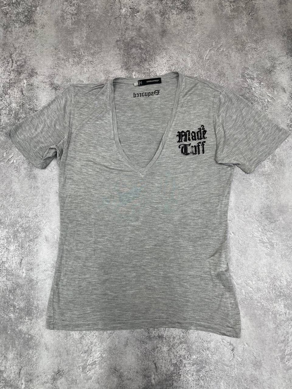 Dsquared2 Dsquared2 Women T-Shirt Grey V-Neck Size S Size S / US 4 / IT 40 - 1 Thumbnail