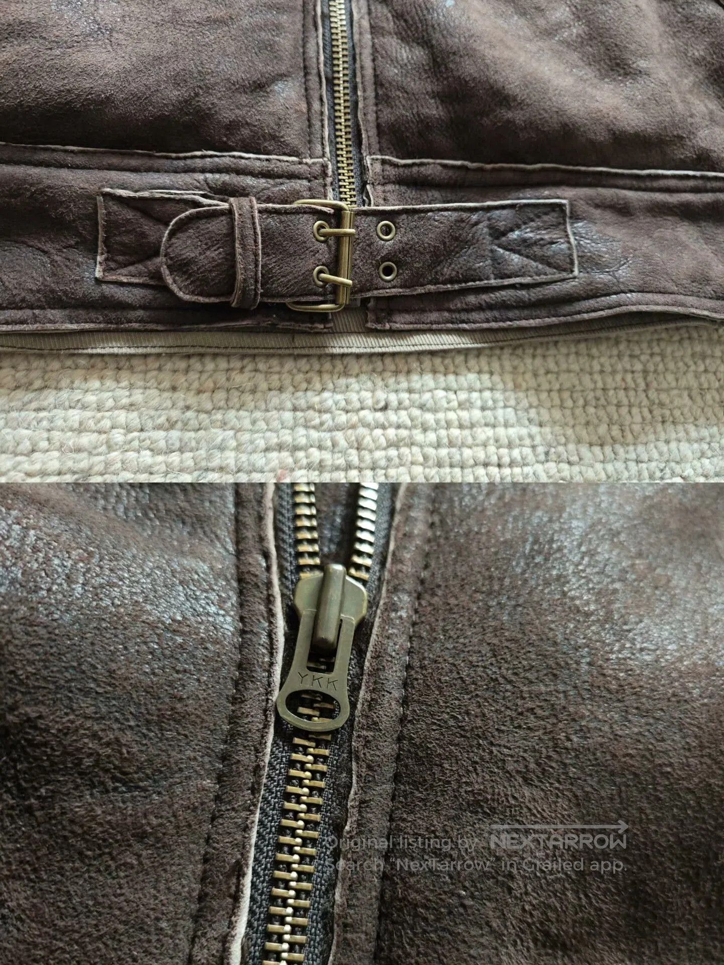 Timberland Timberland Motorcycle Shearling Leather Jacket. Size US M / EU 48-50 / 2 - 5 Thumbnail