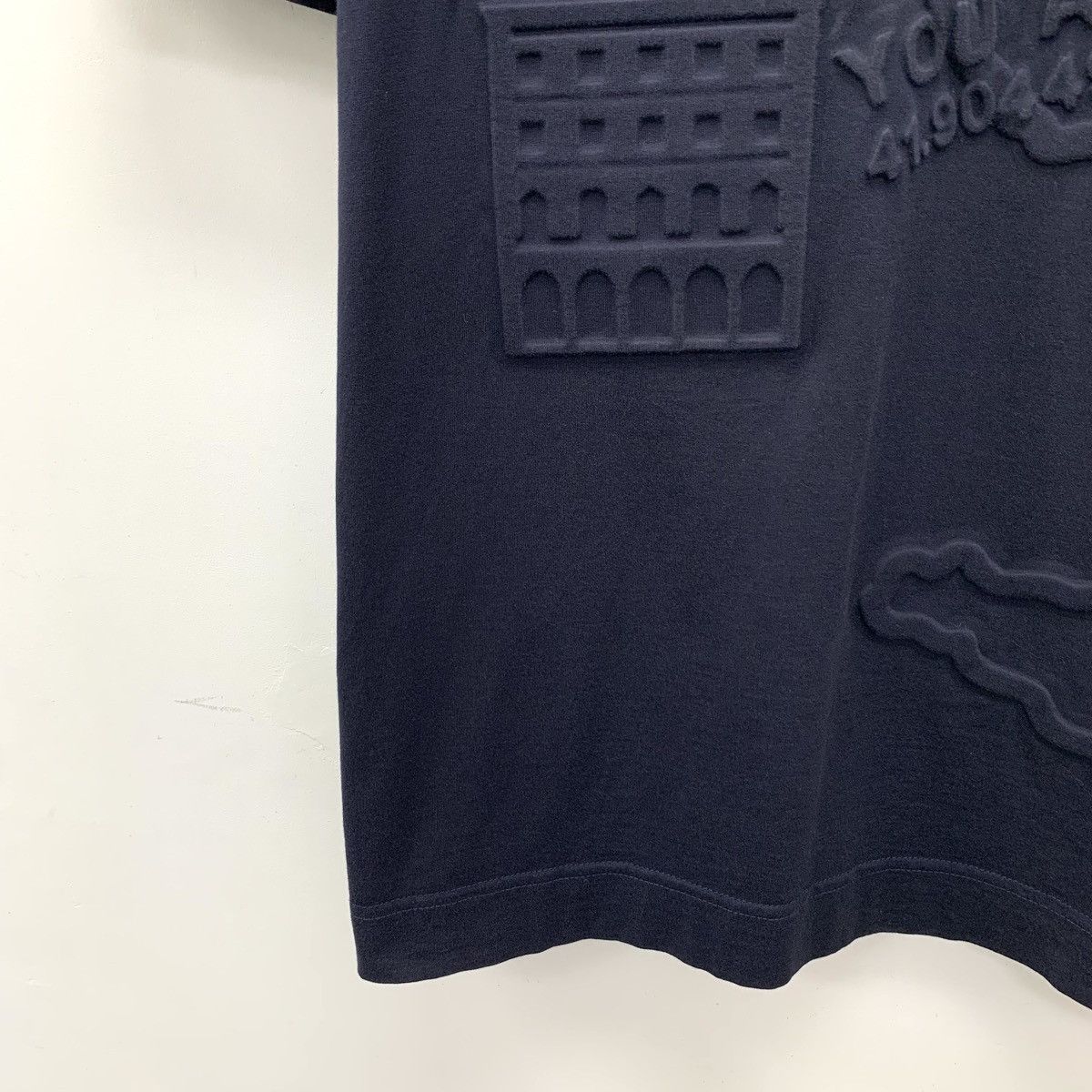 Fendi Fendi Dark Navy Map Letter Short Sleeve T-shirt K26WX Size US M / EU 48-50 / 2 - 4 Thumbnail