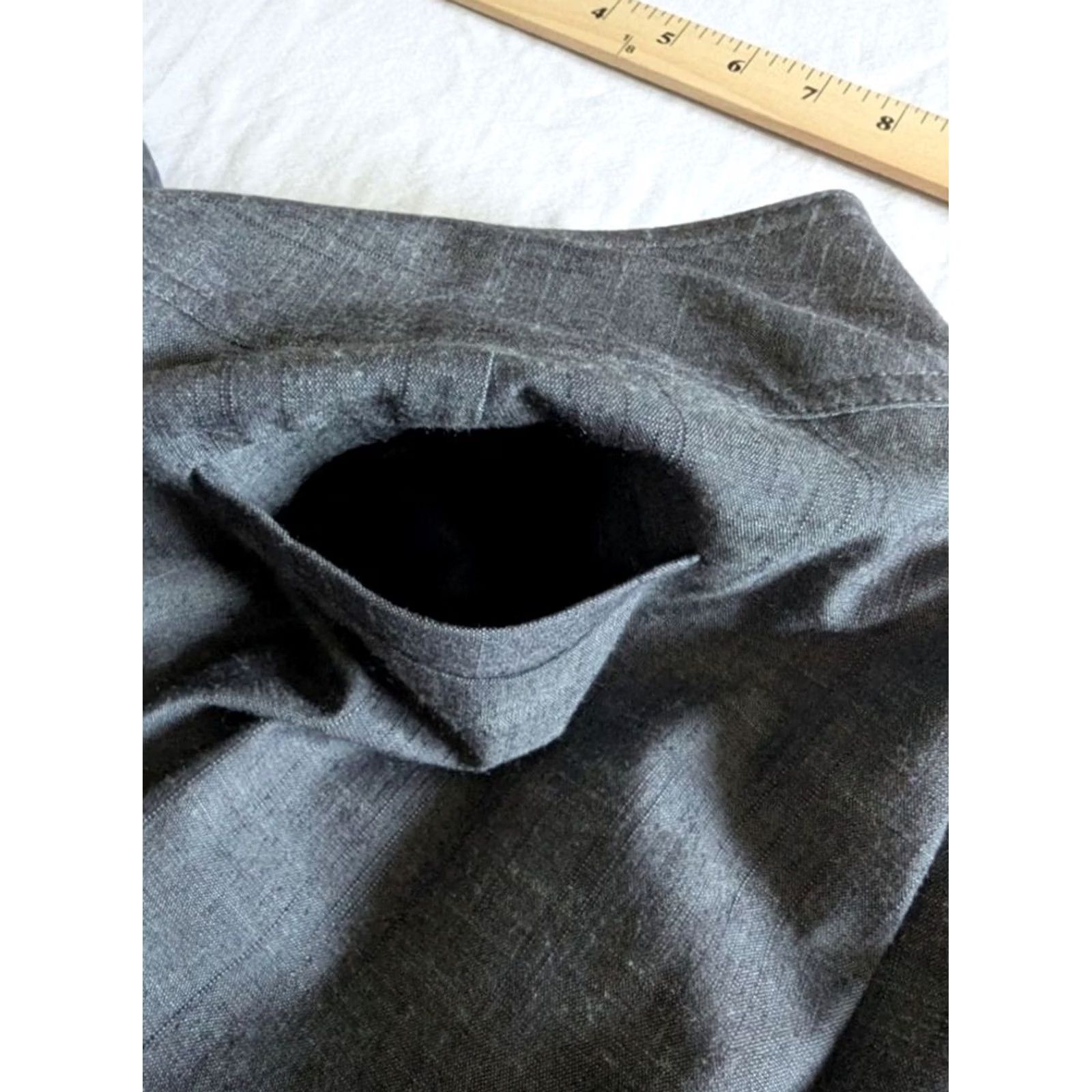 Vintage HARVE BENARD Gray Wide Leg Dress Pants Women 6 Dress Pants Office ECC EUC Pants Women Gray Wide Leg Dress Pants 6 Womens Size 28" / US 6 / IT 42 - 4 Thumbnail
