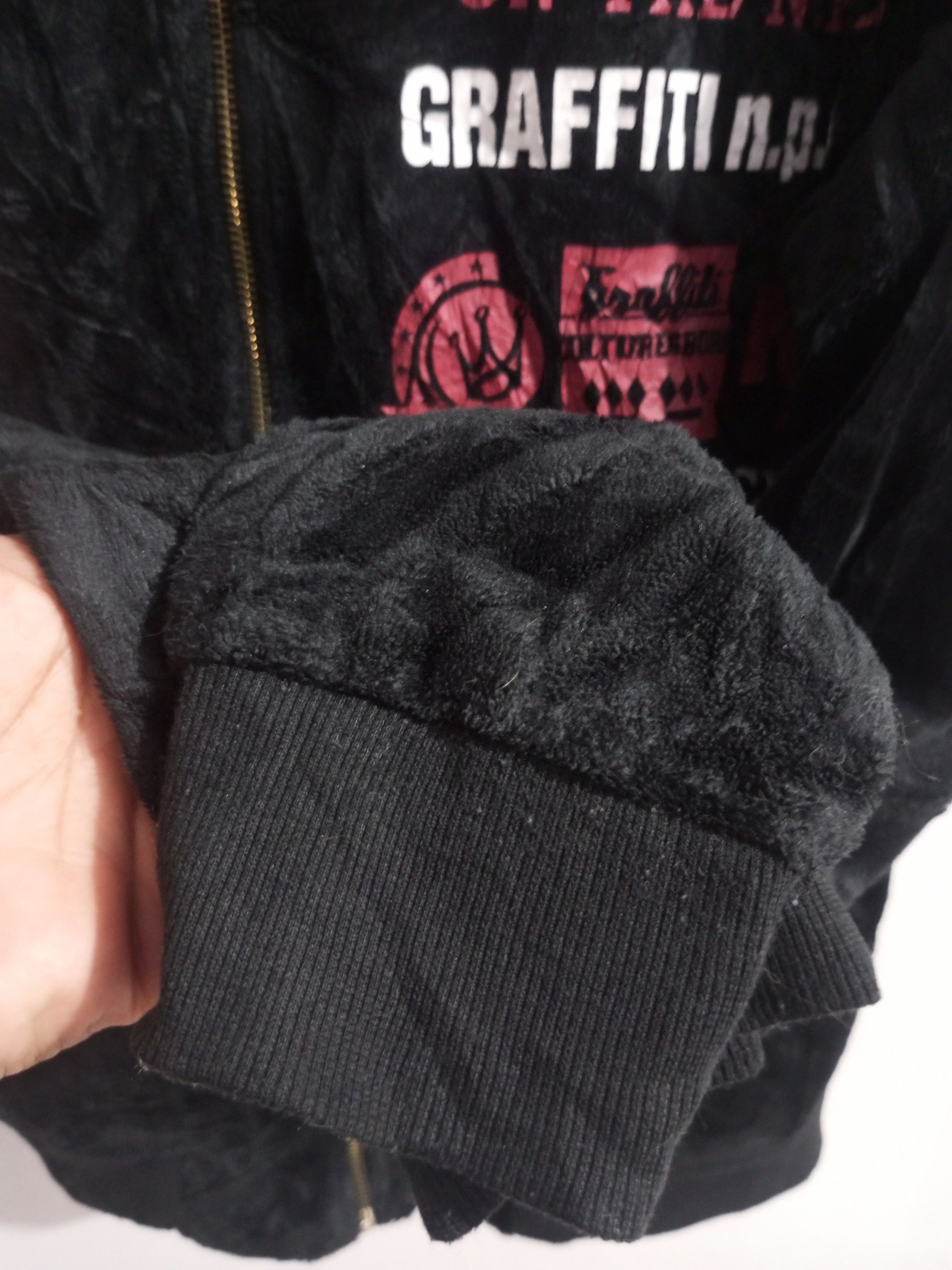 Hysteric Glamour Vintage OSB one sunday best velvet fur hoodie Size US M / EU 48-50 / 2 - 8 Thumbnail