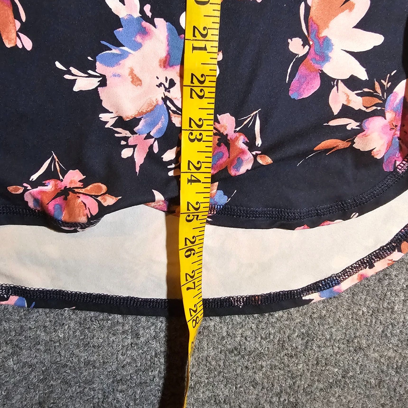 J. Jill J Jill Top Womens XS Black Floral Performance Long Sleeve Stretchy Casual Shirt Size XS / US 0-2 / IT 36-38 - 6 Thumbnail