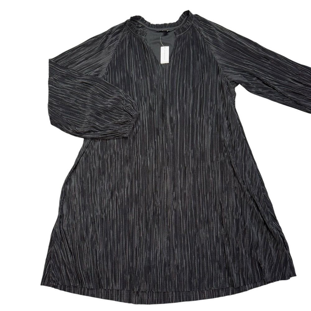 Banana Republic NWT New $119 Banana Republic Plisse Swing Black Long Sleeve Size M / US 6-8 / IT 42-44 - 5 Thumbnail