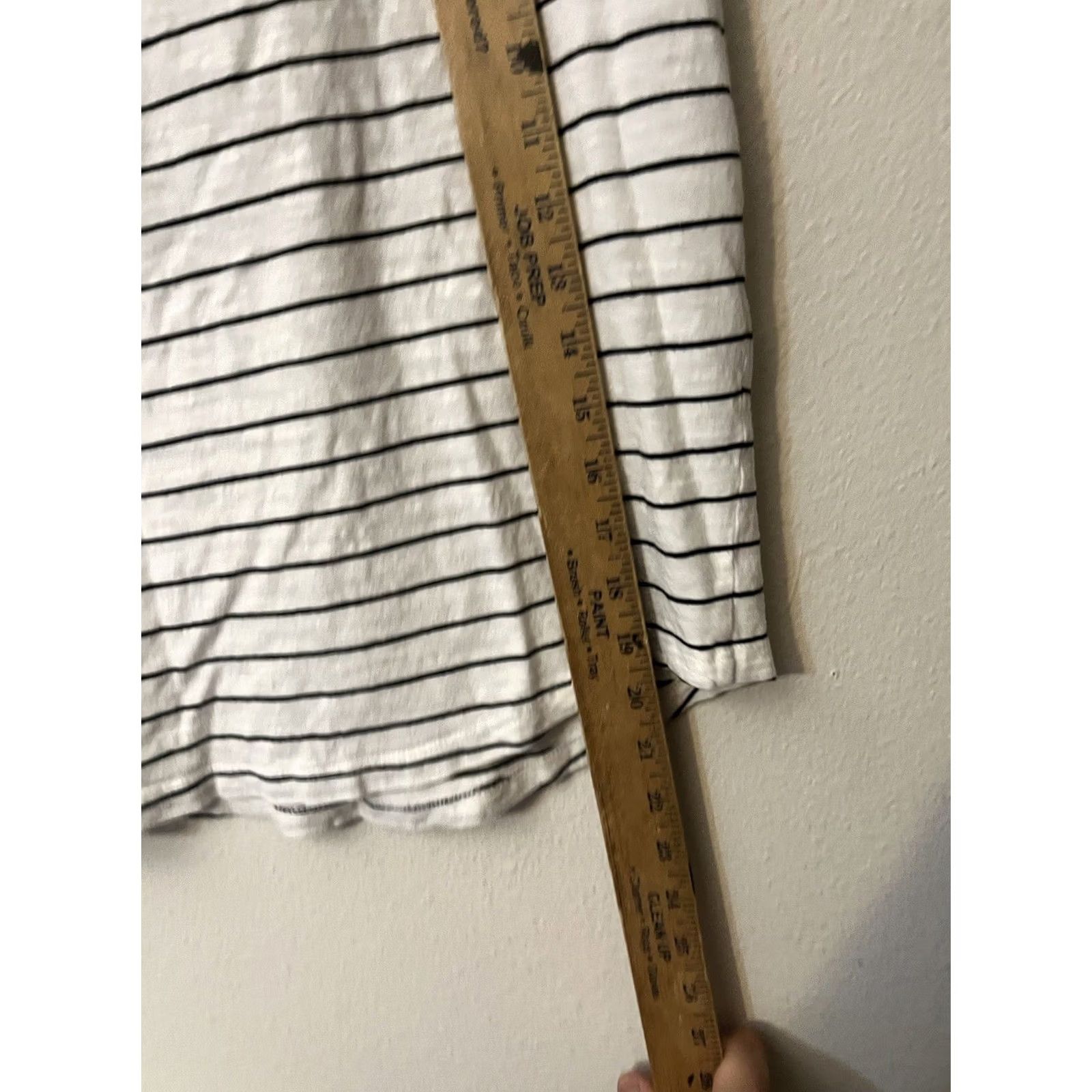 H&M H&M Basic White Striped Short Sleeve T Shirt XS Women Casual Size XS / US 0-2 / IT 36-38 - 5 Thumbnail