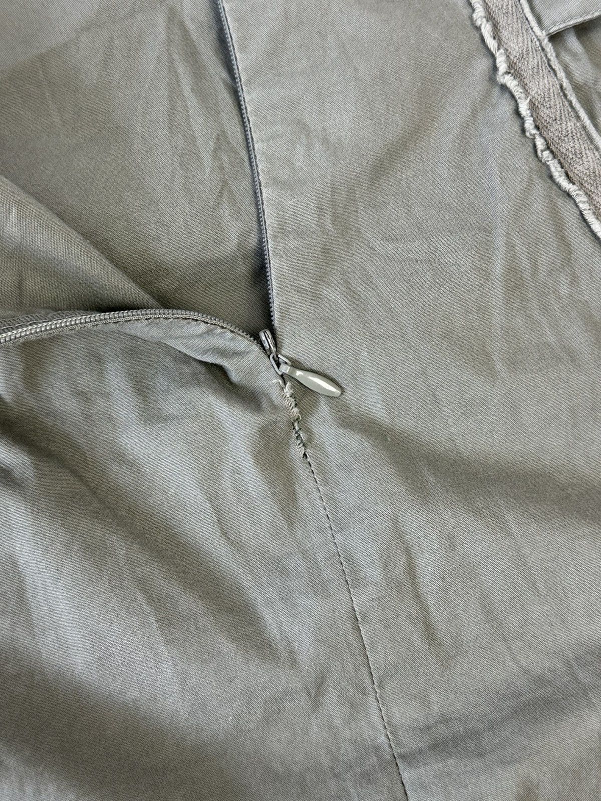 If Six Was Nine Vintage Asymmetrical Belt Khaki Skirt Size 27" / US 4 / IT 40 - 9 Thumbnail