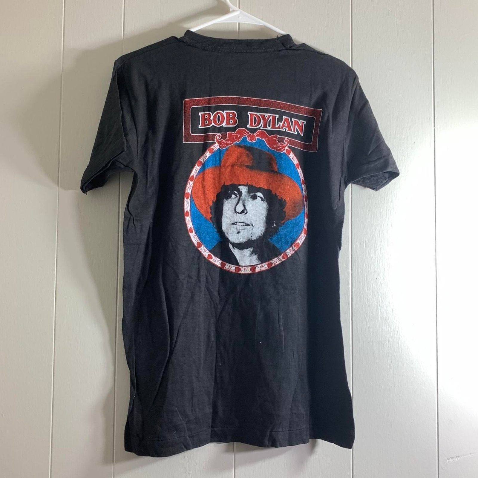 Vintage 70s BOB DYLAN single stitch double sided graphic tee shirt M Size US M / EU 48-50 / 2 - 6 Thumbnail