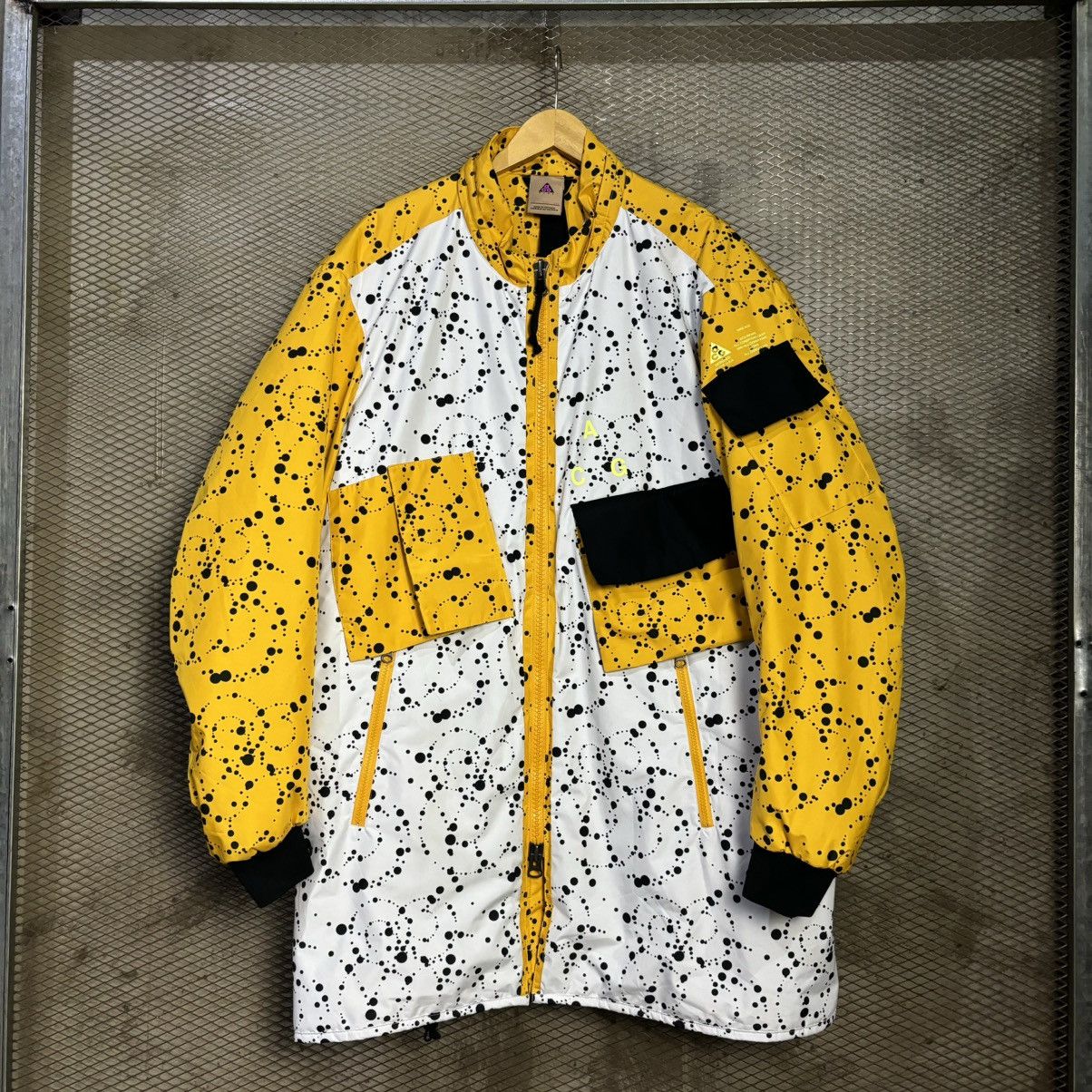 image of White And Yellow Errolson Hugh Acg Insulated Coat, Men's (Size 2XL)