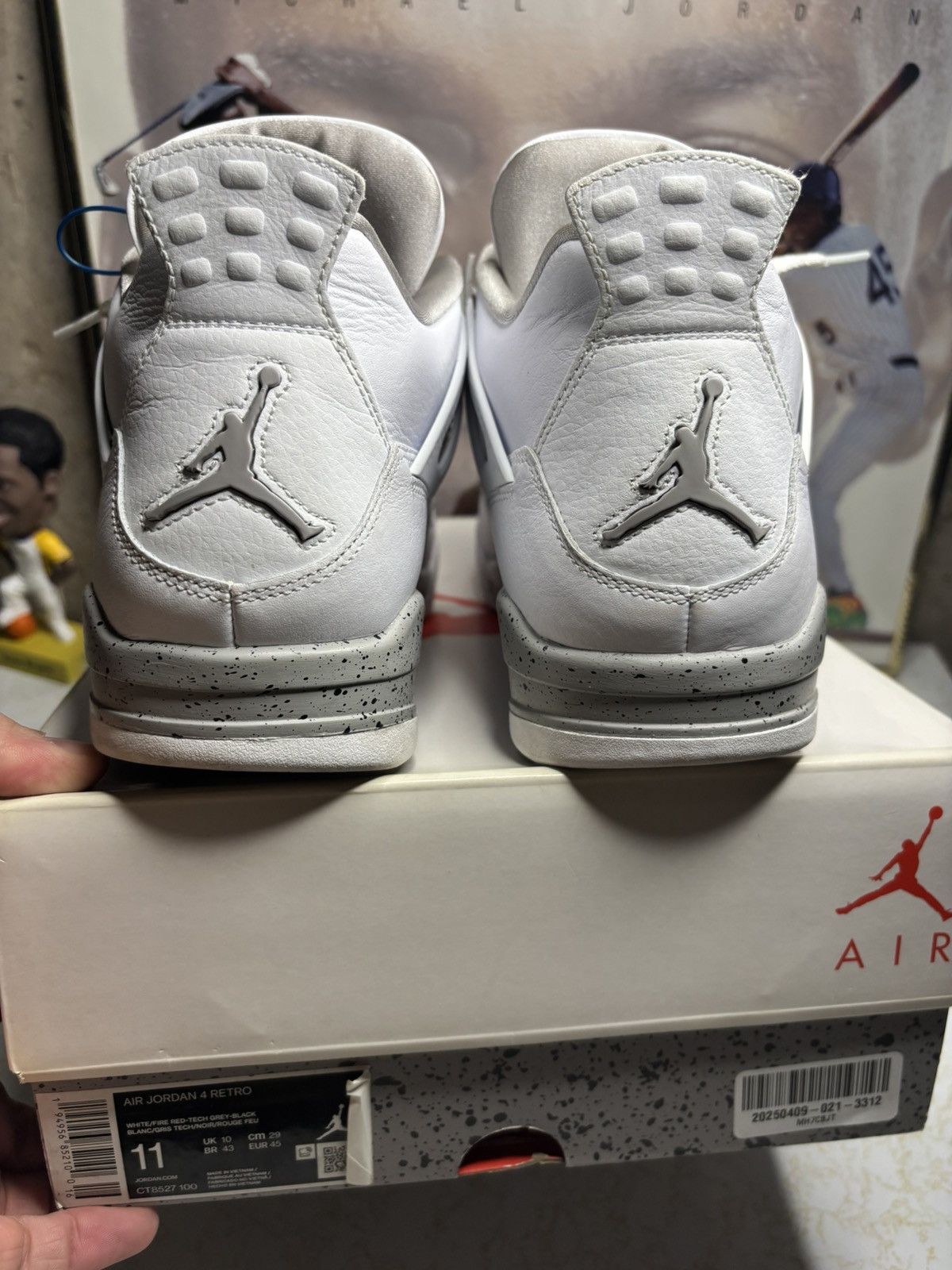 Jordan Brand Jordan Retro 4 ‘white oreo’ Size US 11 / EU 44 - 7 Thumbnail