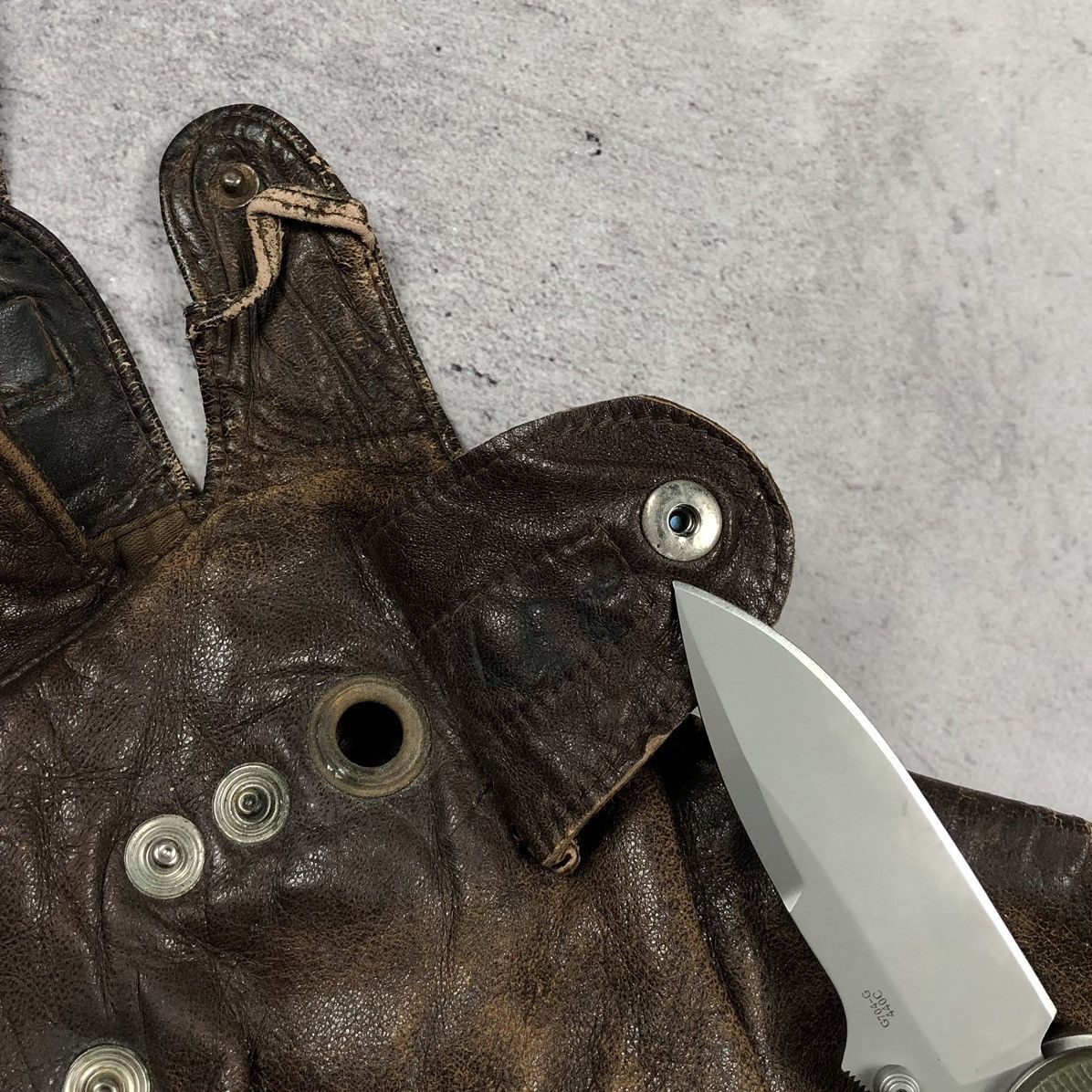 Vintage Rare Vintage 1920s–1930s Leather Aviator Flying Helmet Size ONE SIZE - 9 Thumbnail