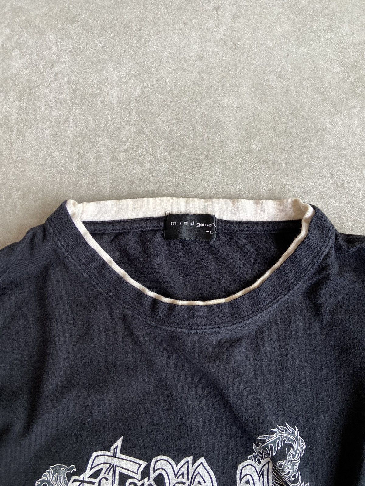 If Six Was Nine × Japanese Brand × Le Grande Bleu (L.G.B.) Y2k MIND GAMES THE MAD DOUBLE LAYER LONGSLEEVE Size US L / EU 52-54 / 3 - 5 Thumbnail