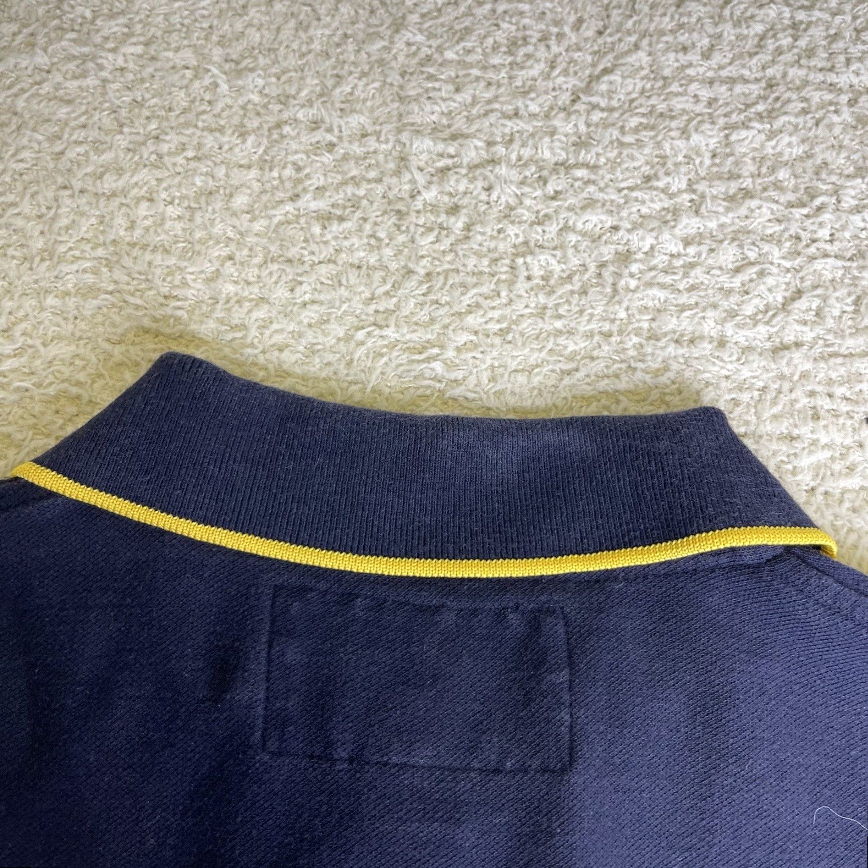 Vintage VINTAGE Polo Sport Shirt Mens Large Blue Yellow USRL 67 Embroidered Ralph Lauren Polo Shirt Size US L / EU 52-54 / 3 - 7 Thumbnail