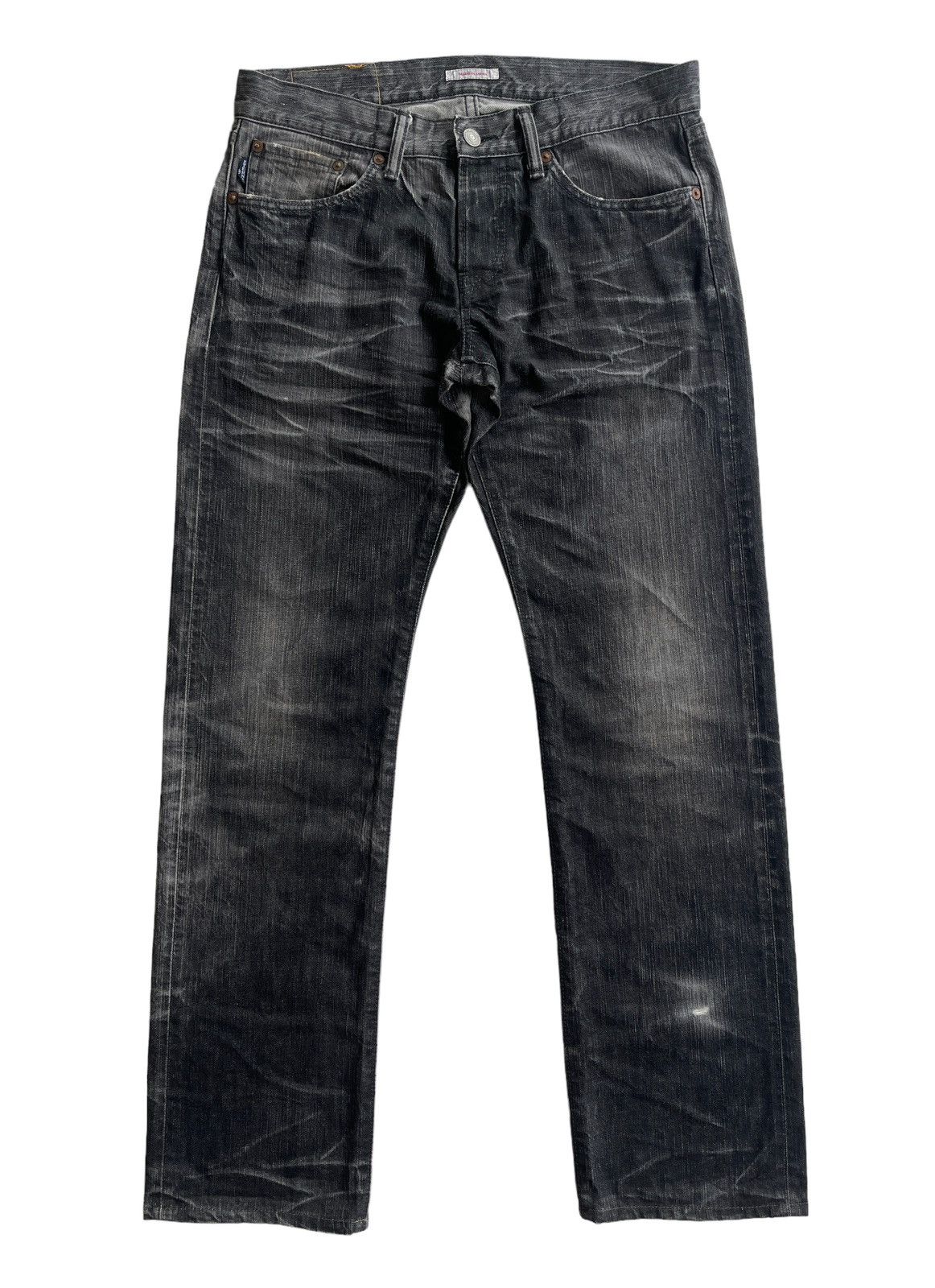 image of Distressed Denim x Eternal Japan Distressed Washed Denim in Stone Washed Black, Men's (Size 31)