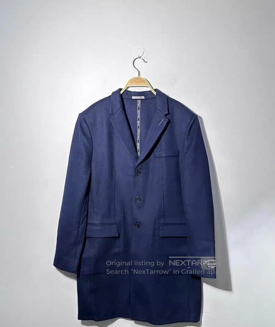 Dior Dior Cashmere Overcoat in Blue. Size US L / EU 52-54 / 3 - 1 Thumbnail