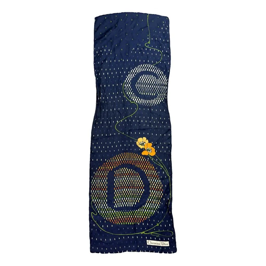 Christian Dior Silk Scarf Size: 112x38cm