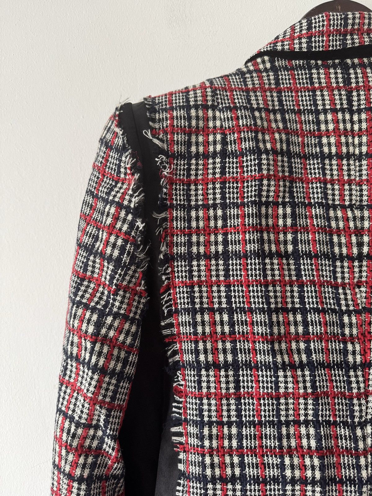 Haider Ackermann 🔥🔥 Haider Ackermann Red Tweed Coat Size XS / US 0-2 / IT 36-38 - 4 Thumbnail