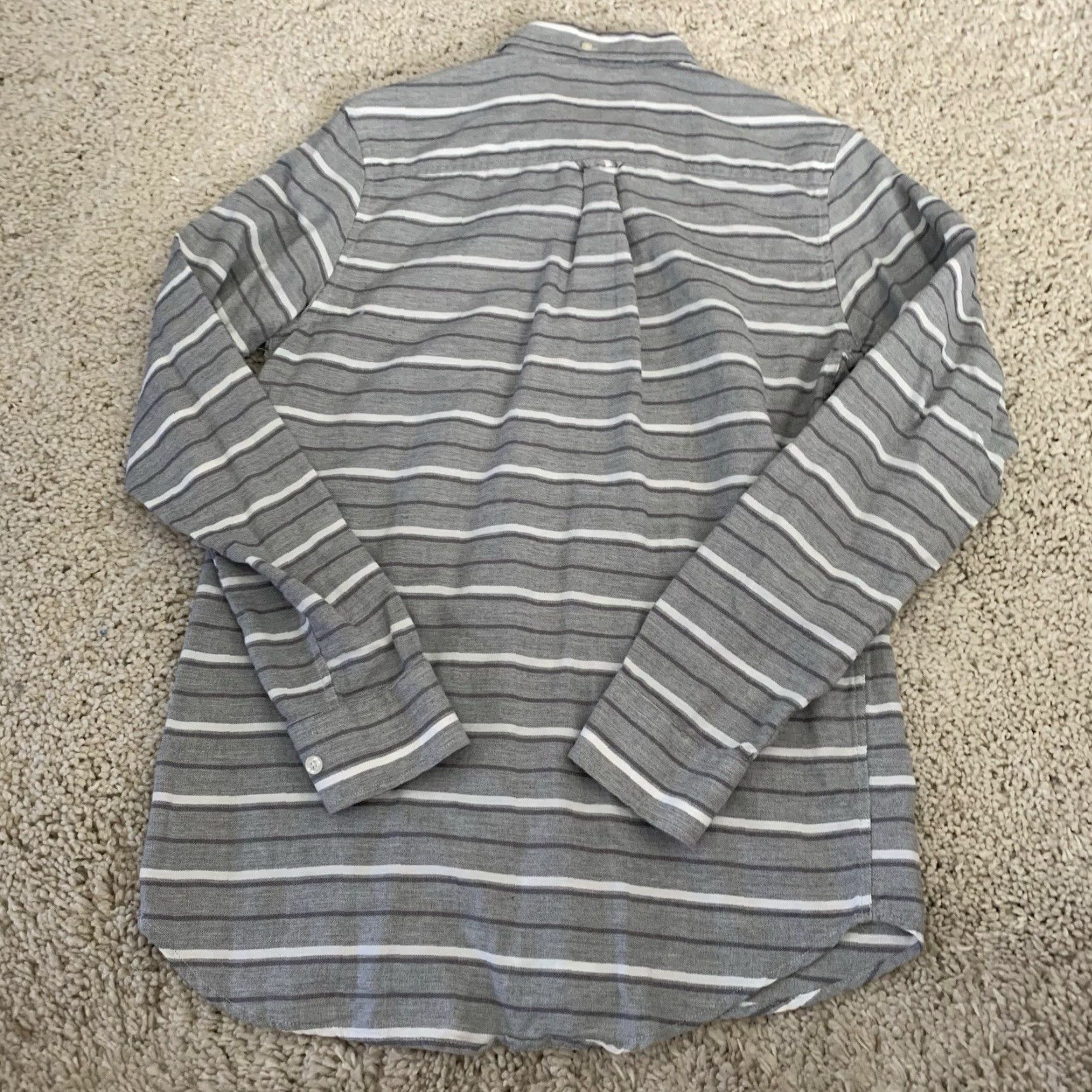 Ben Sherman Ben Sherman Shirt Mens Small Gray Striped Long Sleeve Button-Up Size US S / EU 44-46 / 1 - 6 Thumbnail