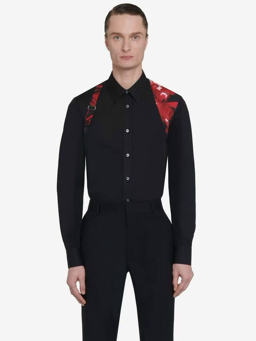 Alexander McQueen Harness cotton poplin shirt size 15++ Size US M / EU 48-50 / 2 - 2 Thumbnail