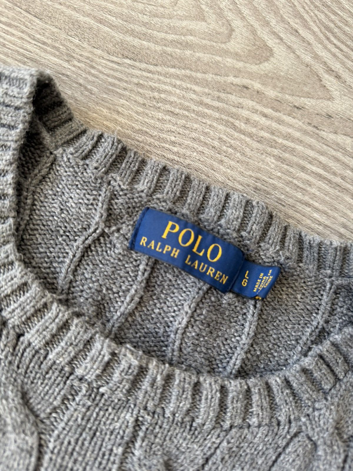 Polo Ralph Lauren Polo Ralph Lauren Grey Luxury Casual Knitted Sweater Size US L / EU 52-54 / 3 - 10 Thumbnail