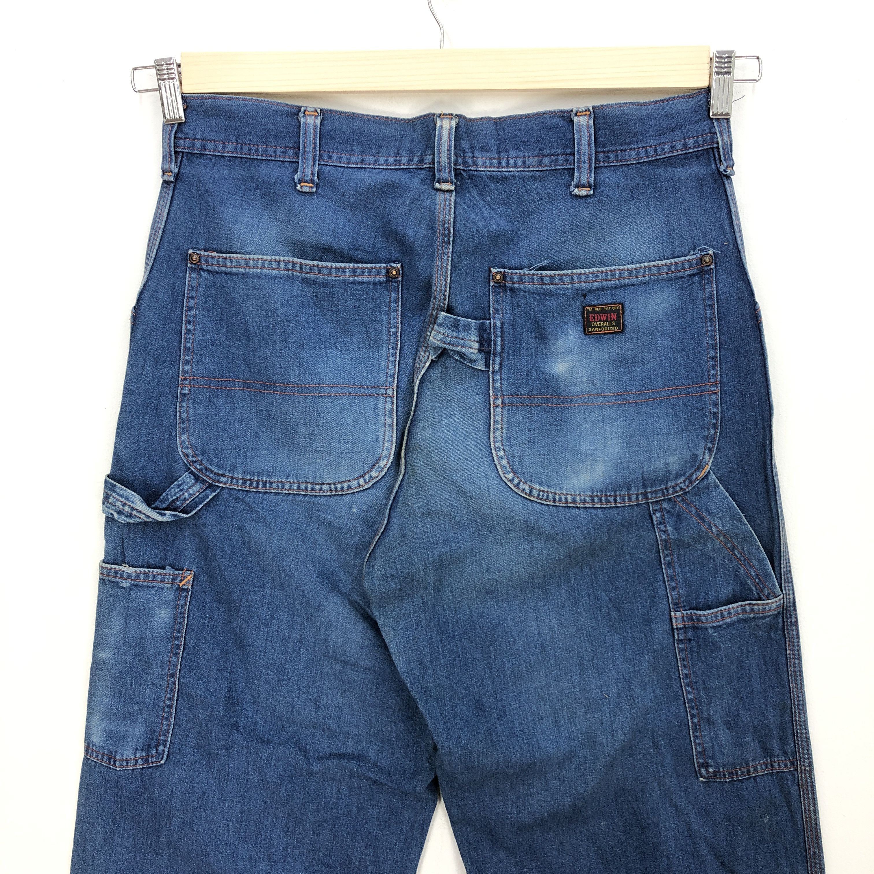 Edwin Vintage Edwin Lot 4055 Carpenter Workers Baggy Jeans Denim Size US 32 / EU 48 - 3 Thumbnail