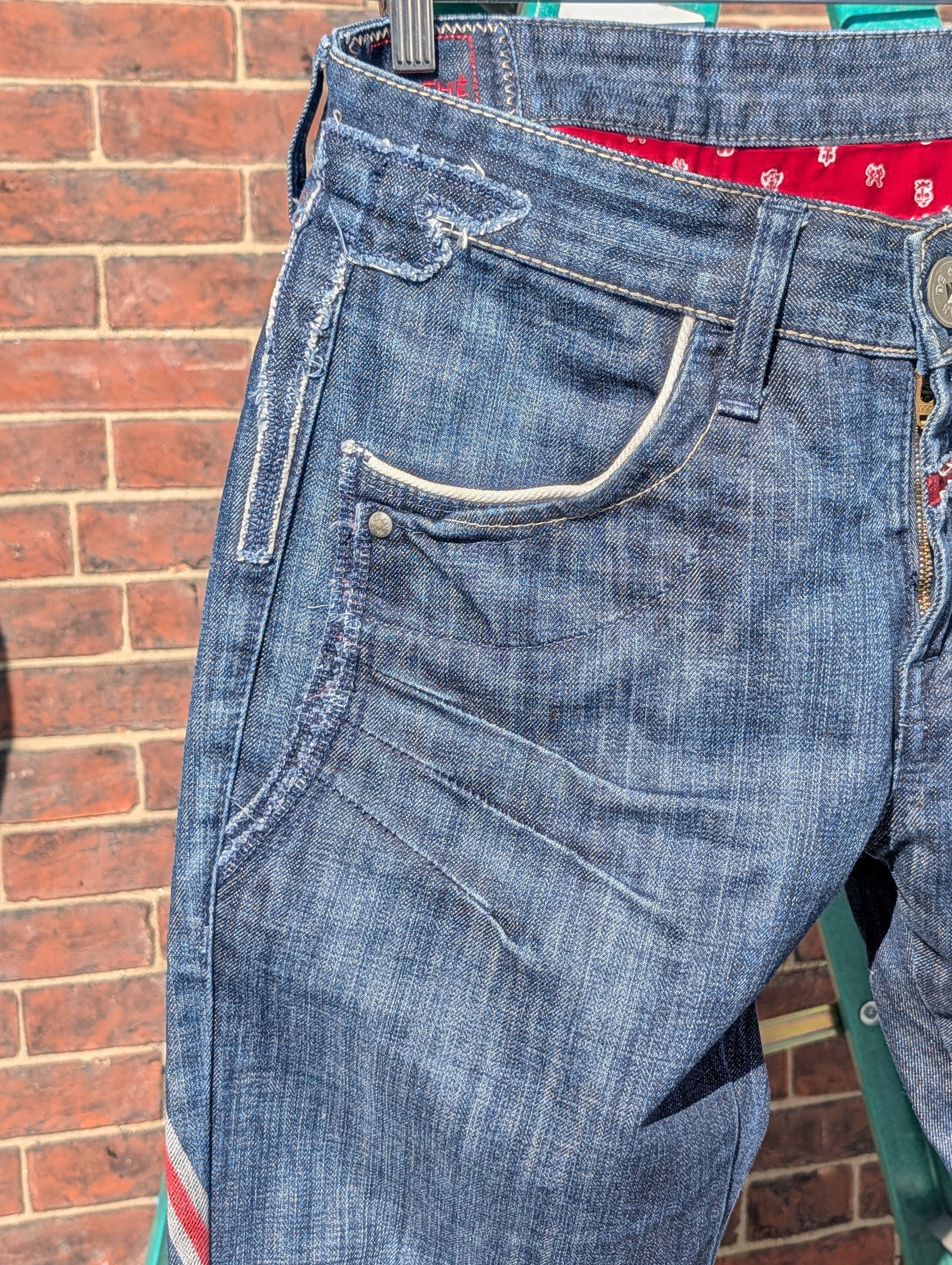 Marithe + Francois Girbaud MF+G American Flag Jeans Size US 34 / EU 50 - 7 Thumbnail
