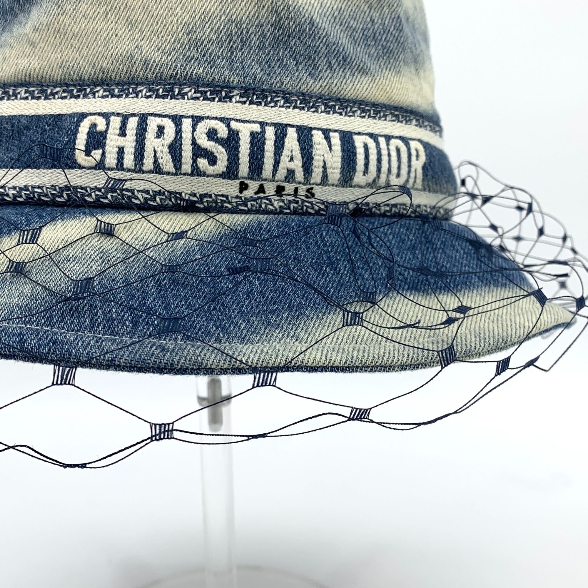 Dior Christian Dior Tie-Dyed Cotton Fishermans Hat W/Mesh Detail Size ONE SIZE - 4 Thumbnail
