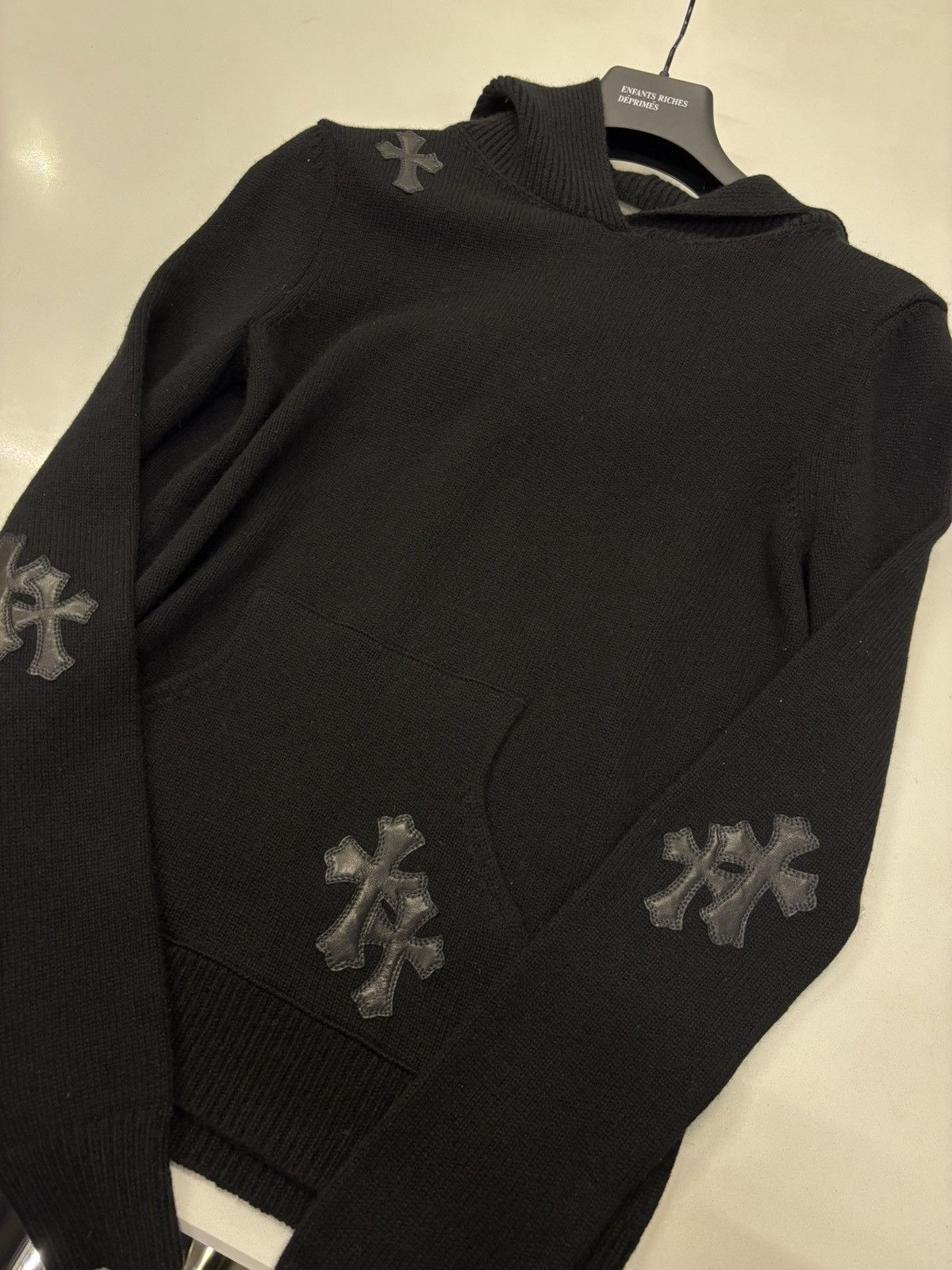Chrome Hearts chrome hearts cross patches cashmere sweater Size US XS / EU 42 / 0 - 10 Thumbnail